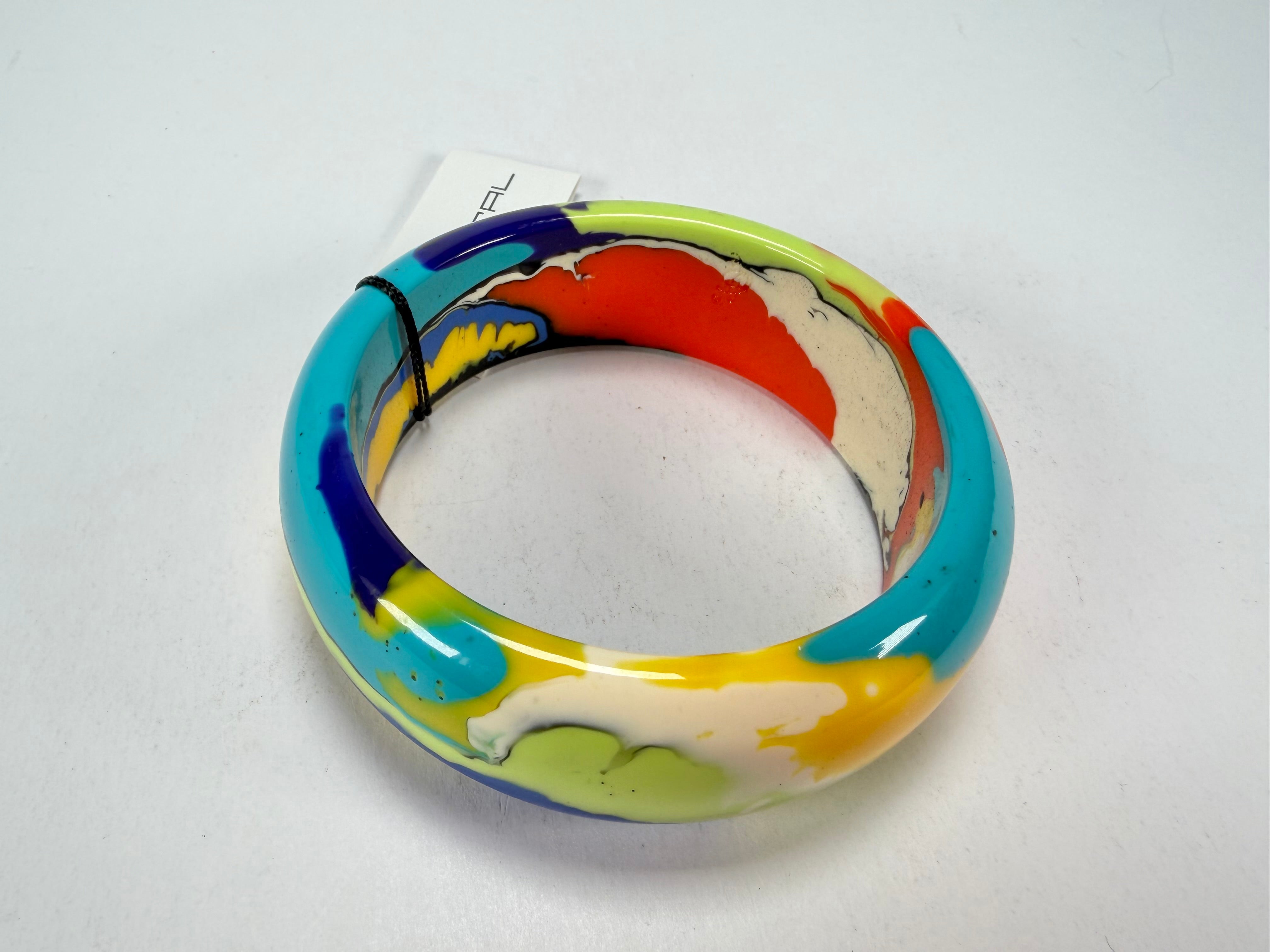 Sobral - Multi-Colour "PB24" Solid Resin Bangle ( 003813 )