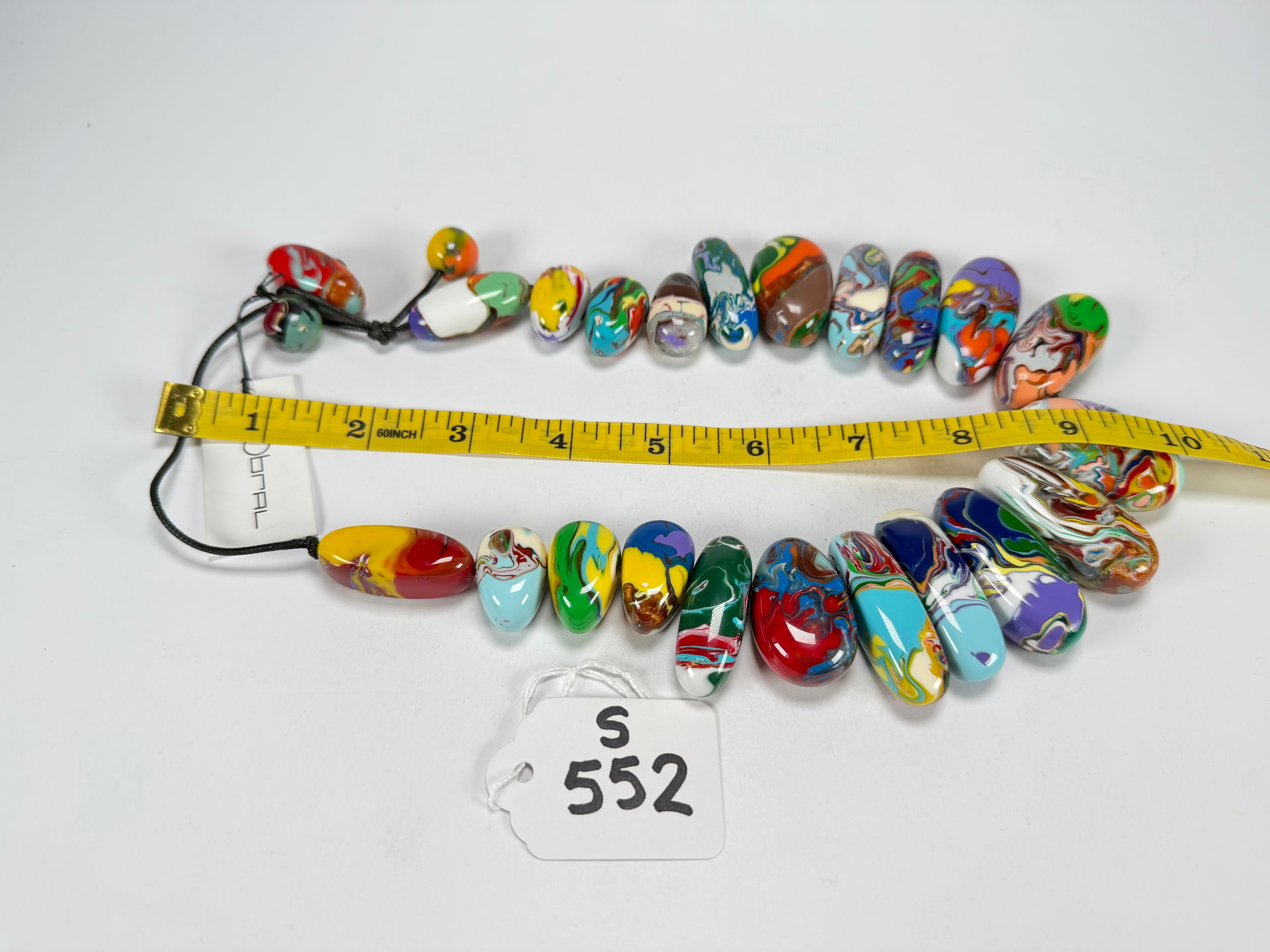 Sobral - Multi-Colour "Monica Efeitos" Pollock Resin Necklace ( 005412 )