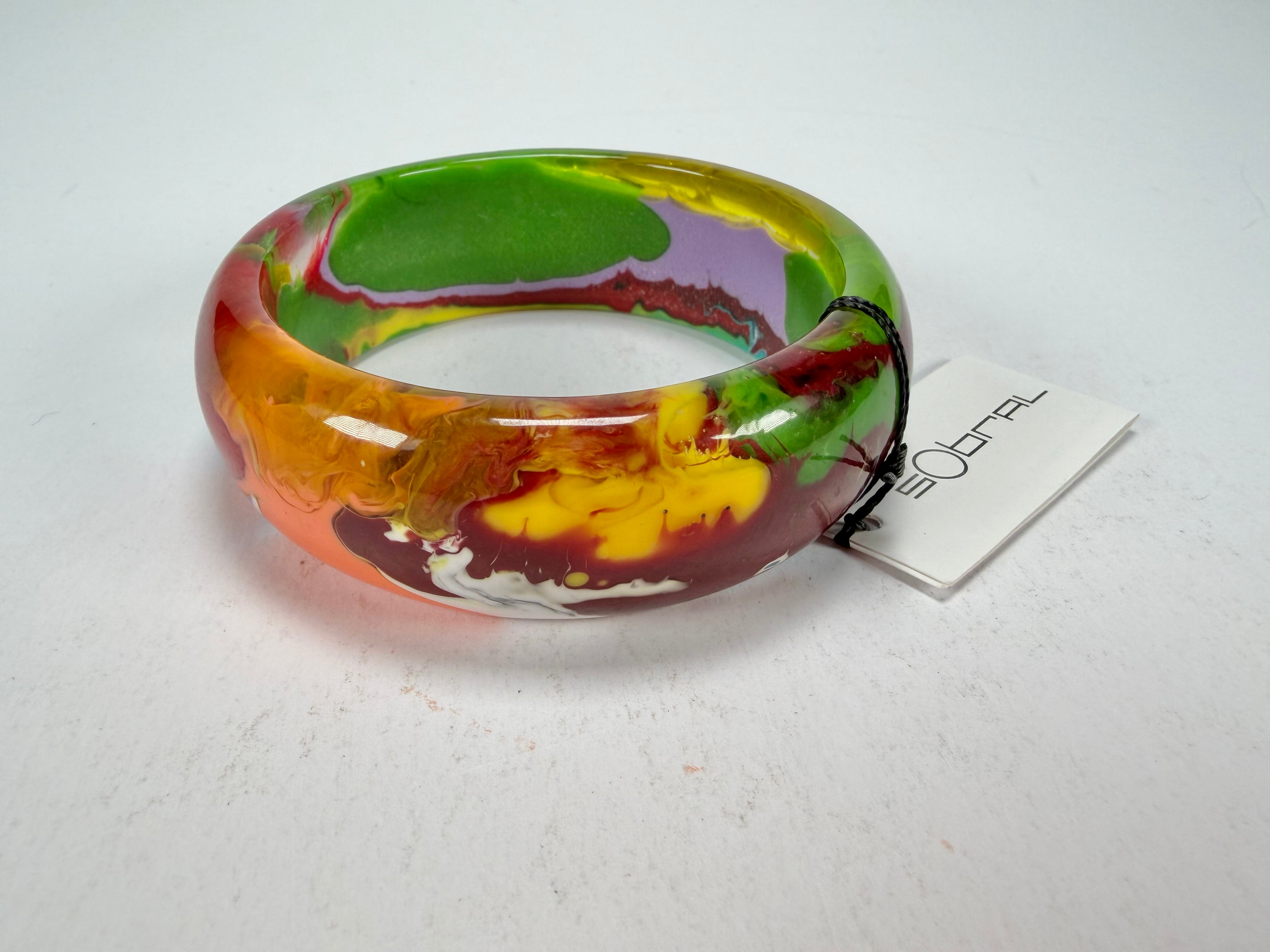 Sobral - Multi-Colour "PB24" Solid Resin Bangle ( 003813 )