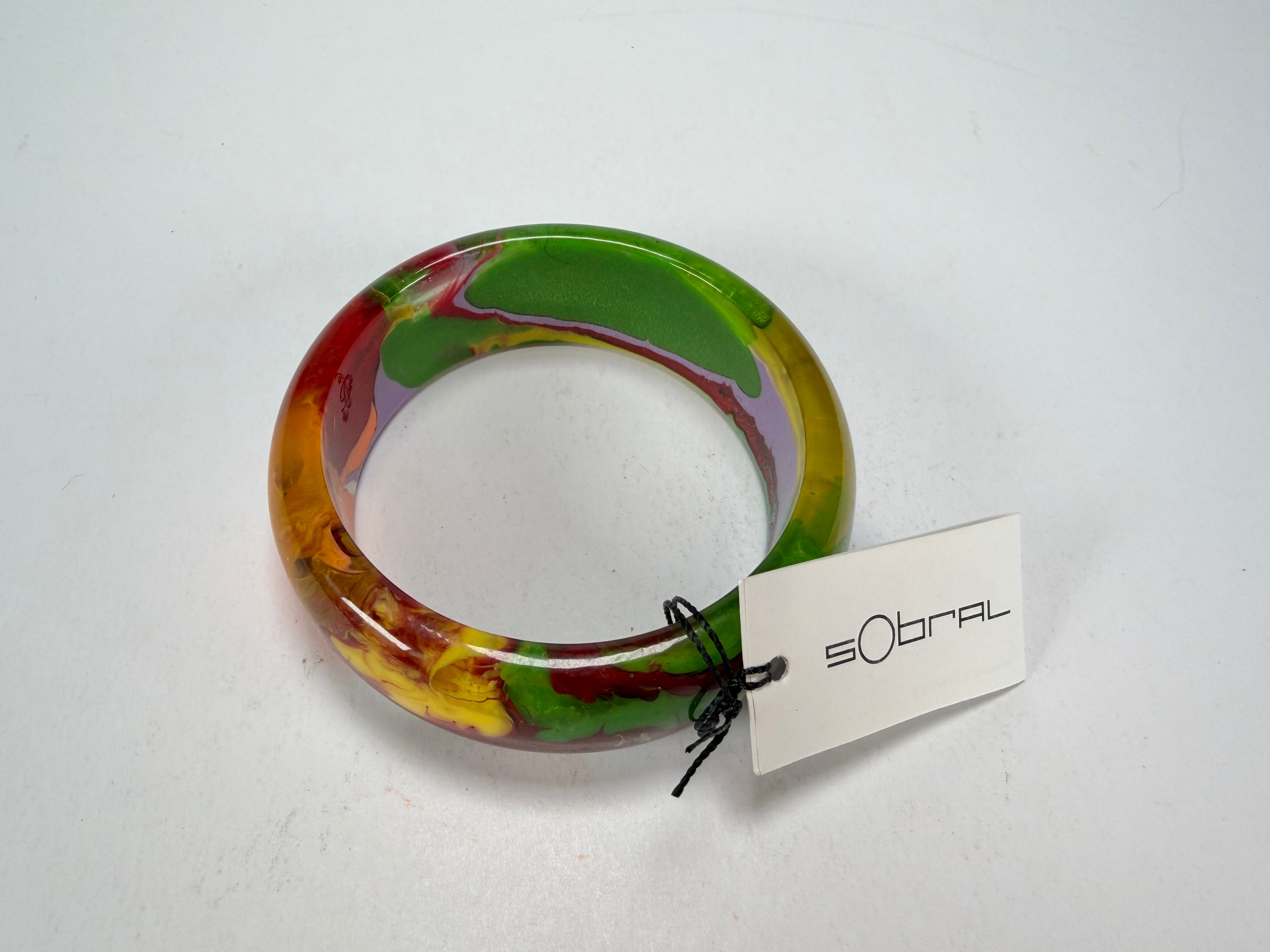 Sobral - Multi-Colour "PB24" Solid Resin Bangle ( 003813 )