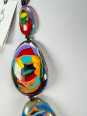 Sobral - Multi-Colour "Lisi Efeitos" K.Polido Resin Necklace ( 004578 )