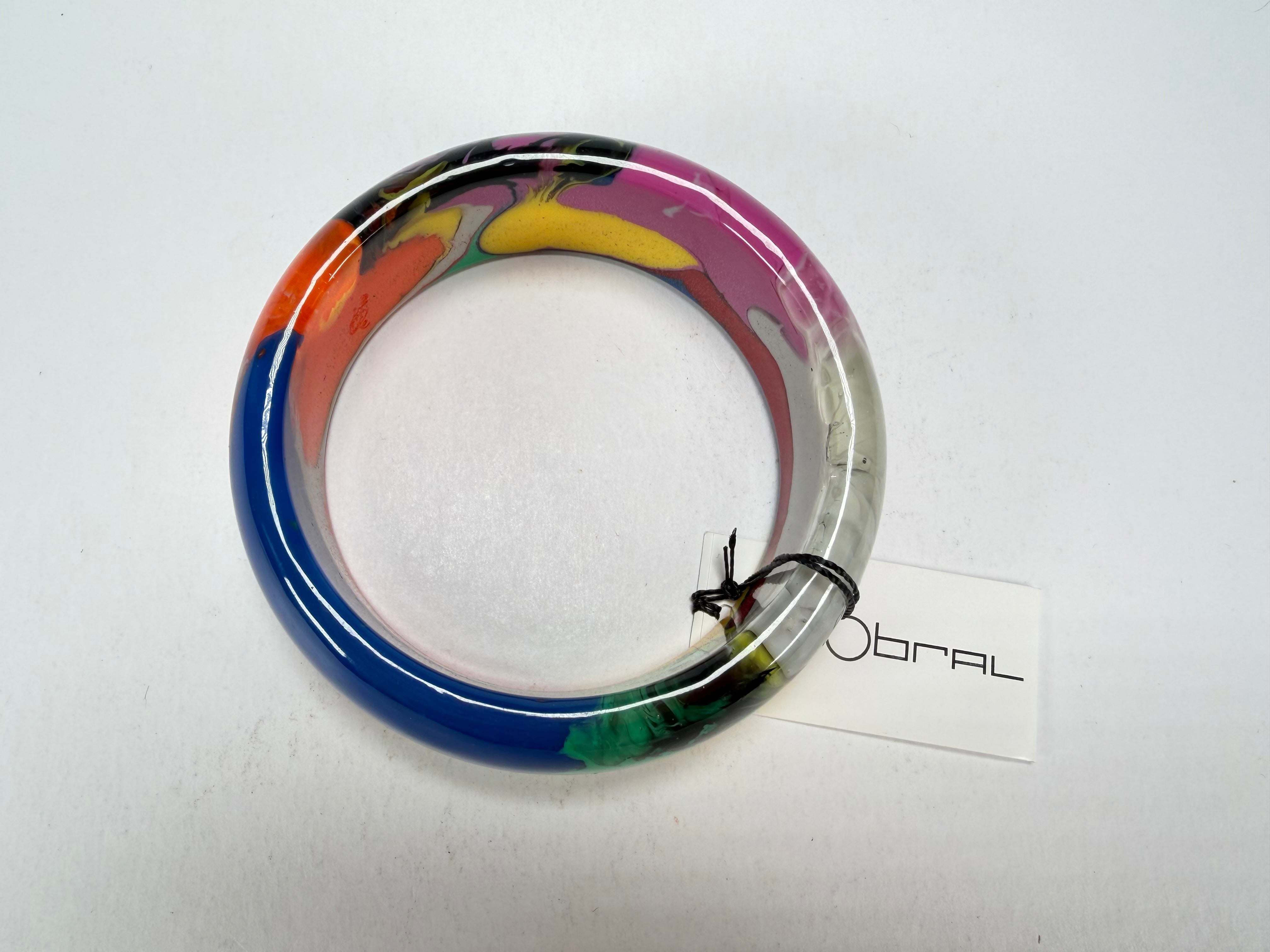 Sobral - Multi-Colour "PB24" Solid Resin Bangle ( 003813 )
