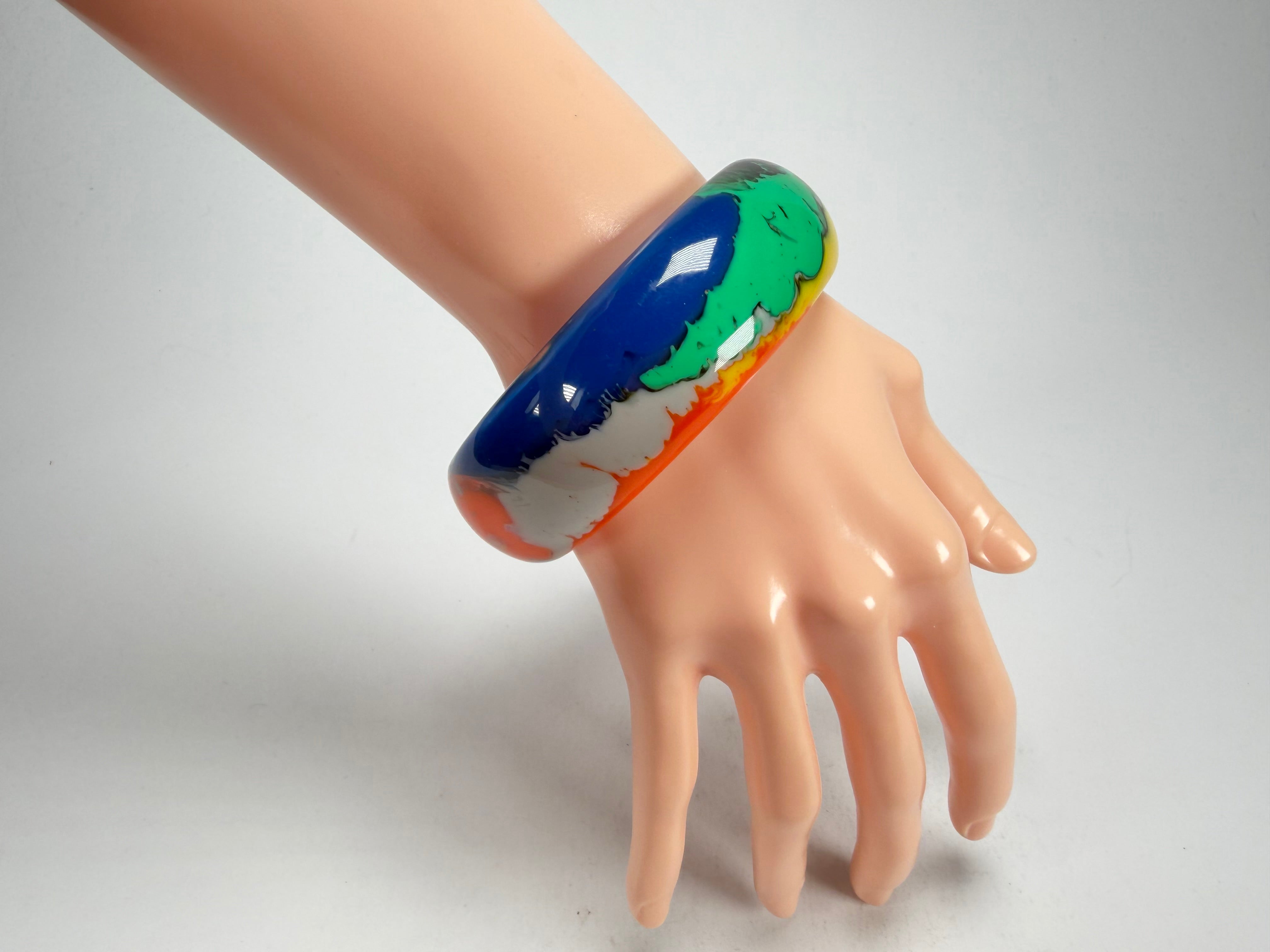 Sobral - Multi-Colour "PB24" Solid Resin Bangle ( 003813 )