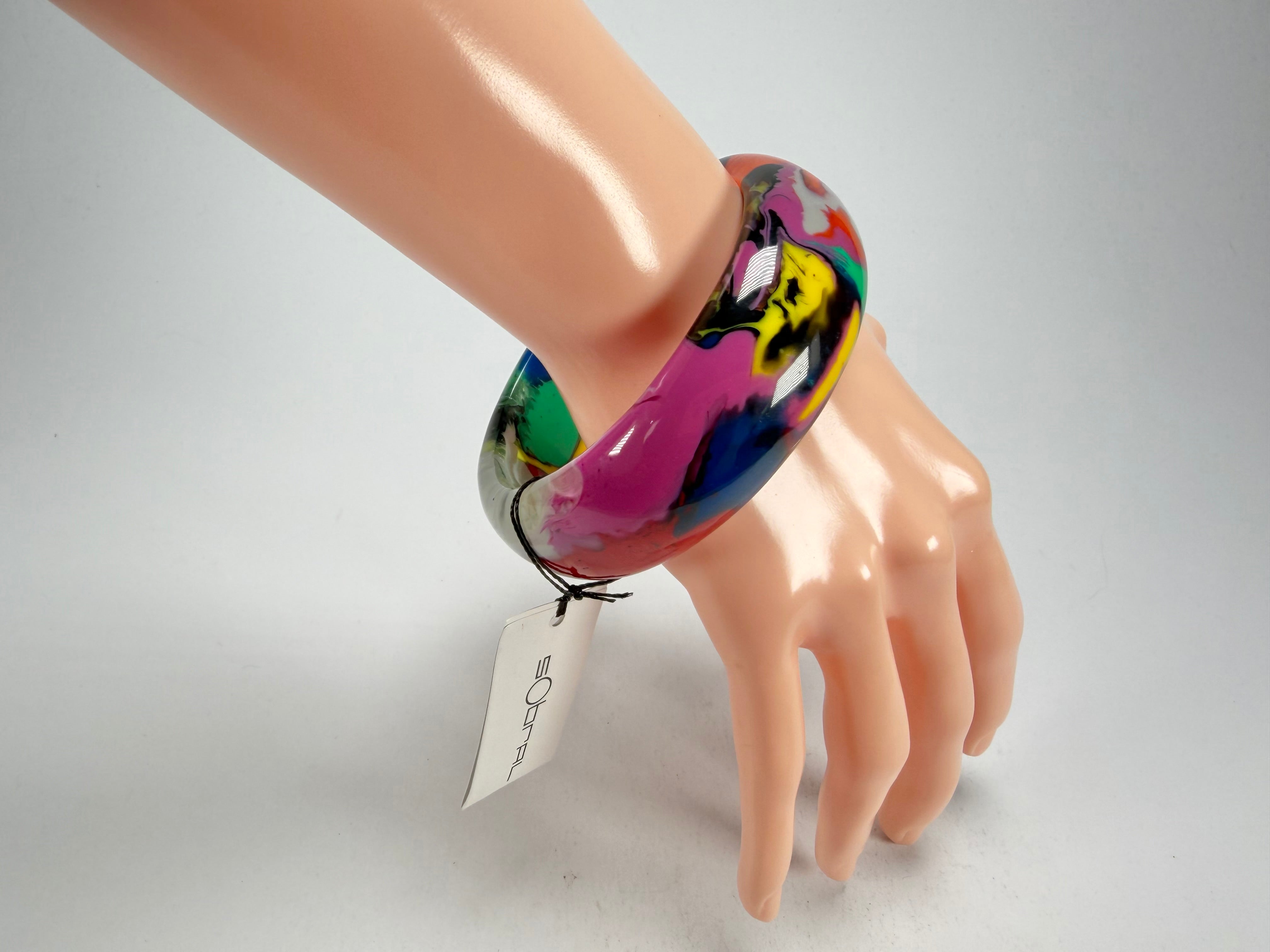 Sobral - Multi-Colour "PB24" Solid Resin Bangle ( 003813 )