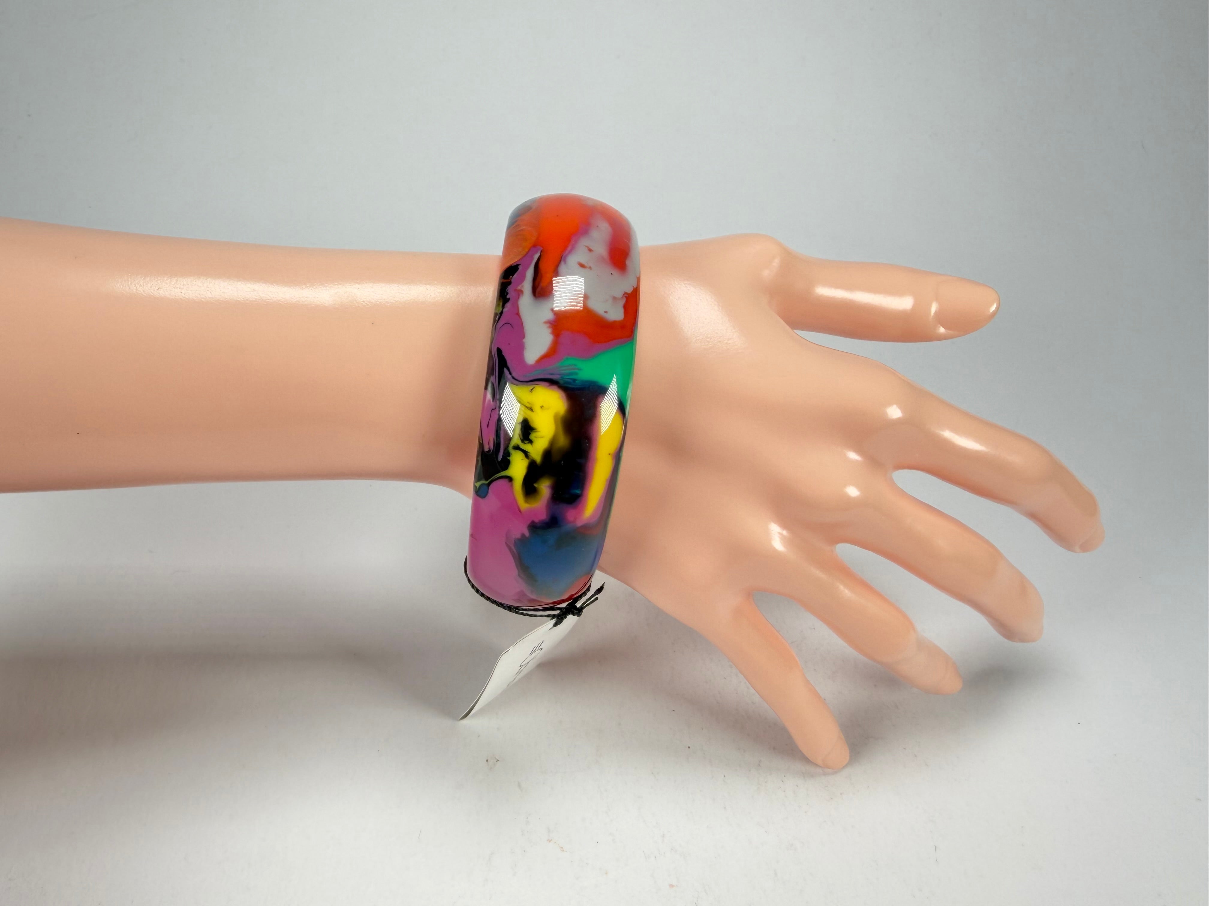 Sobral - Multi-Colour "PB24" Solid Resin Bangle ( 003813 )