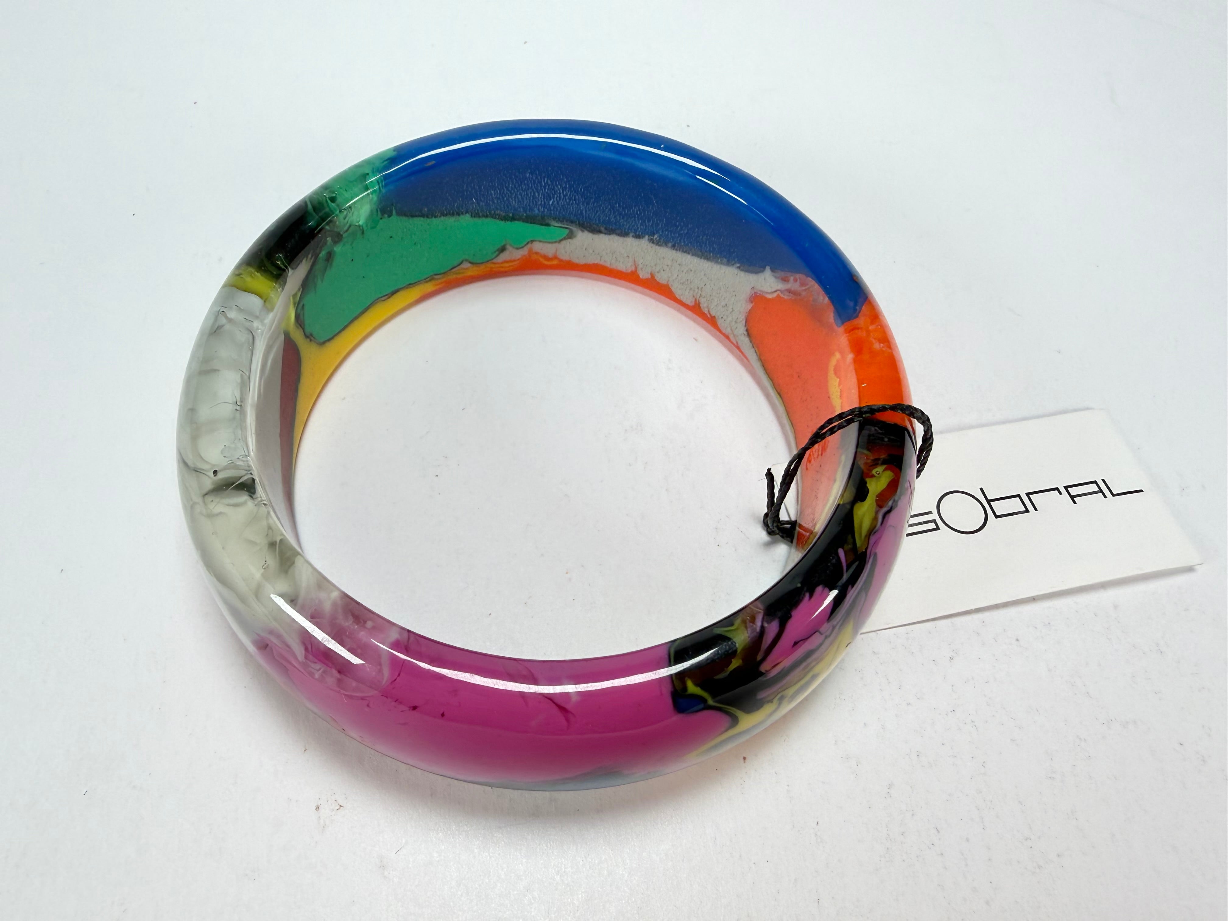 Sobral - Multi-Colour "PB24" Solid Resin Bangle ( 003813 )