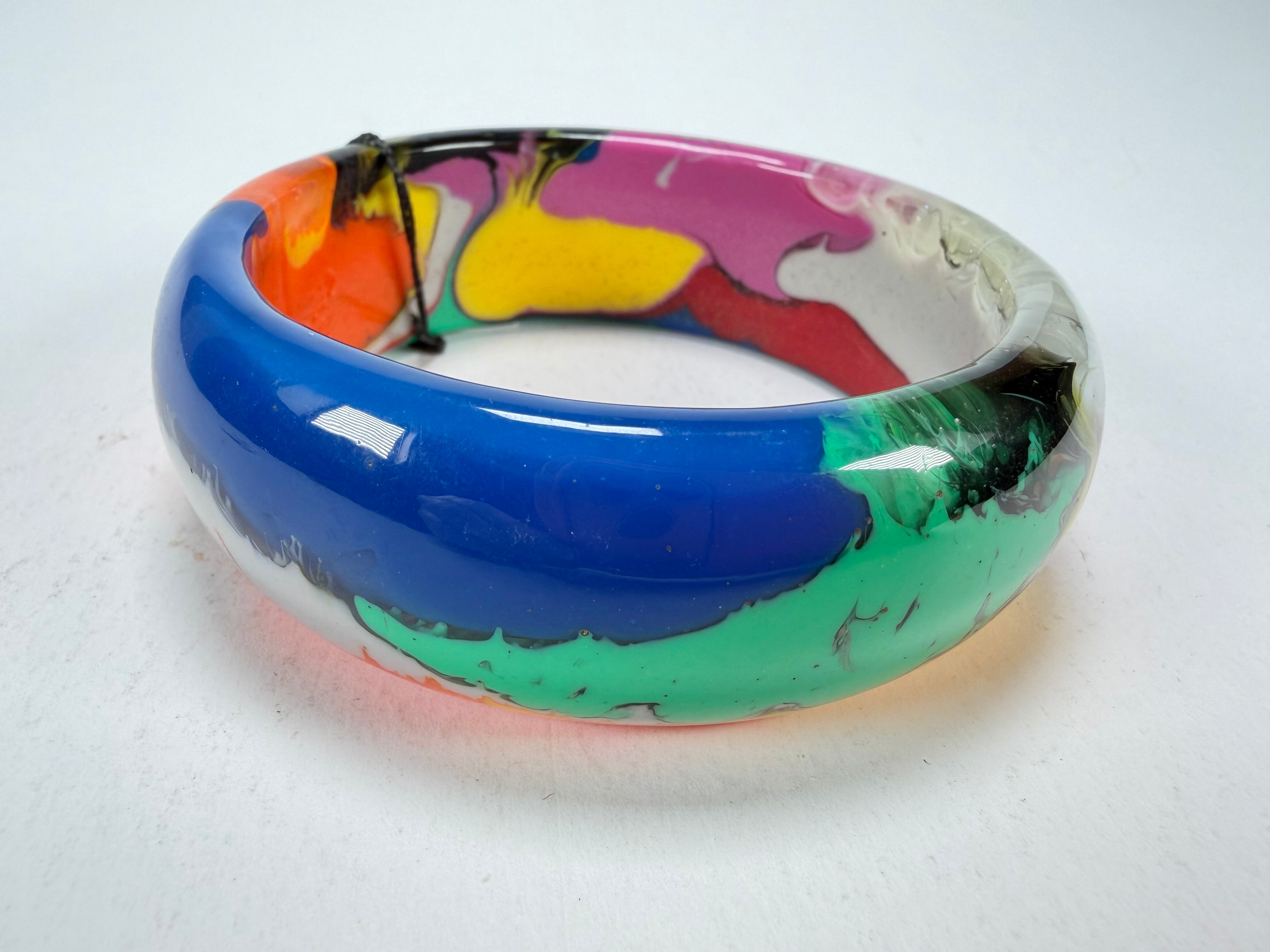 Sobral - Multi-Colour "PB24" Solid Resin Bangle ( 003813 )