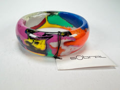 Sobral - Multi-Colour "PB24" Solid Resin Bangle ( 003813 )