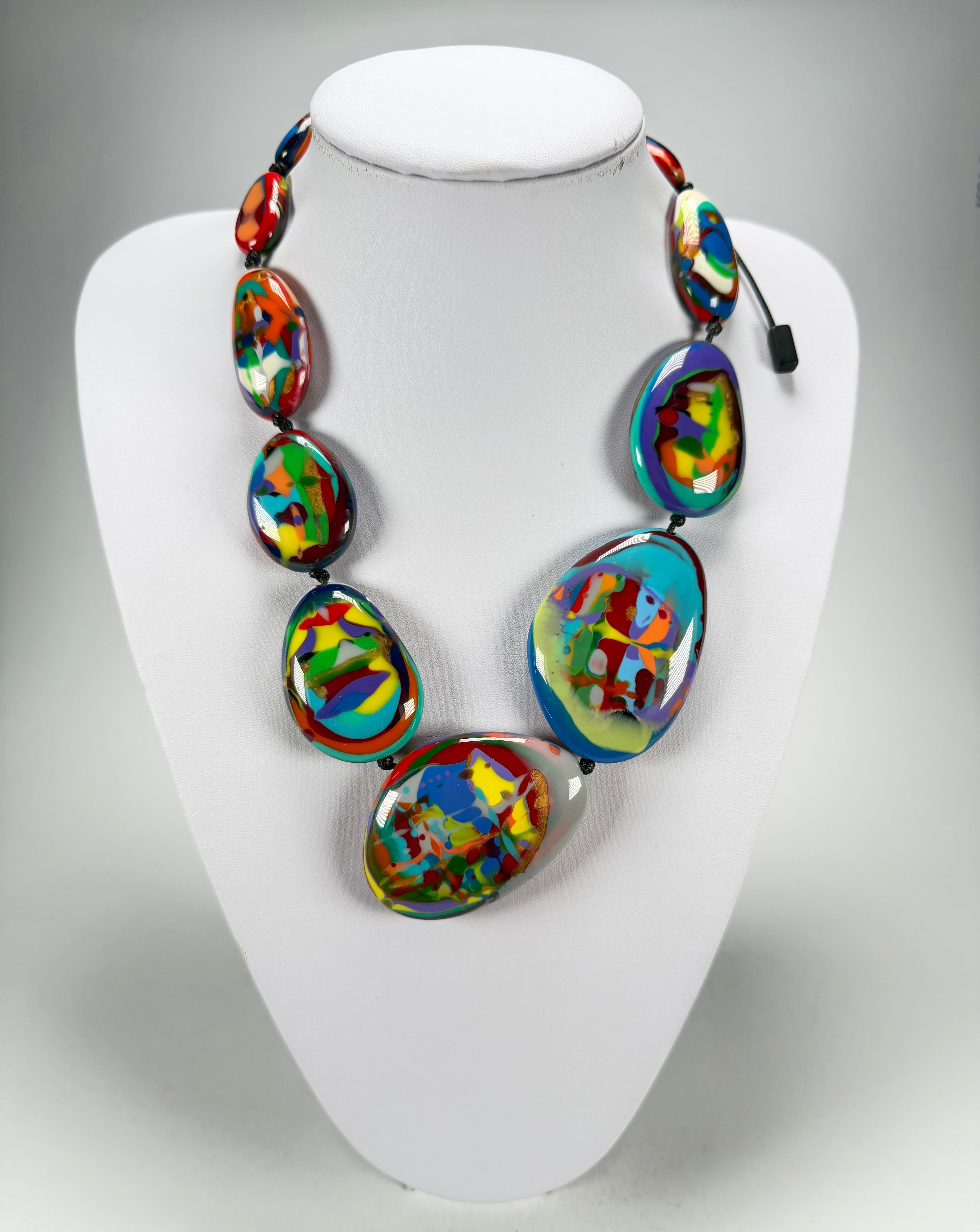 Sobral - Multi-Colour "Gabriele K" Resin Necklace ( 003616 )