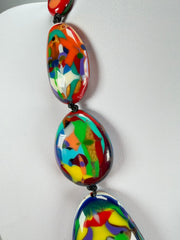 Sobral - Multi-Colour "Gabriele K" Resin Necklace ( 003616 )