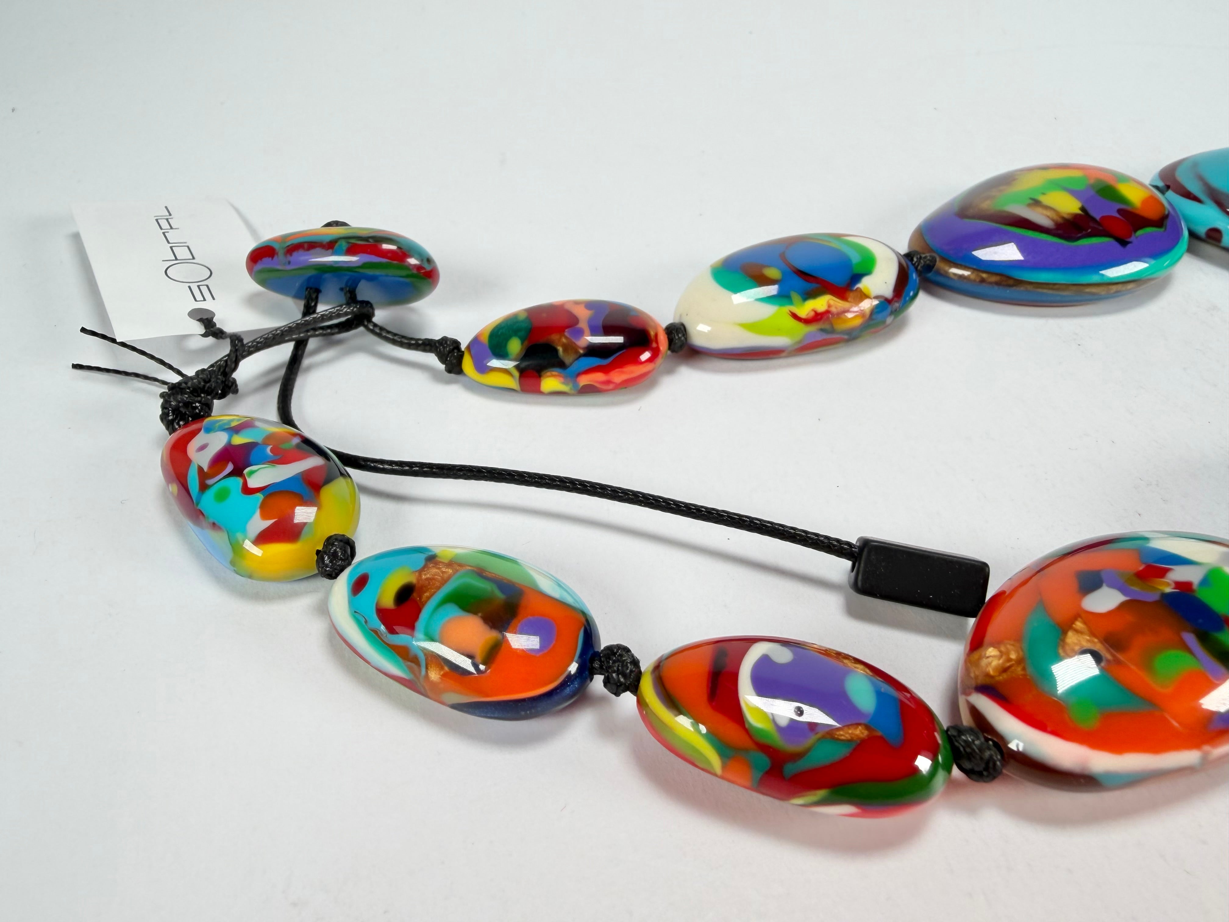 Sobral - Multi-Colour "Gabriele K" Resin Necklace ( 003616 )