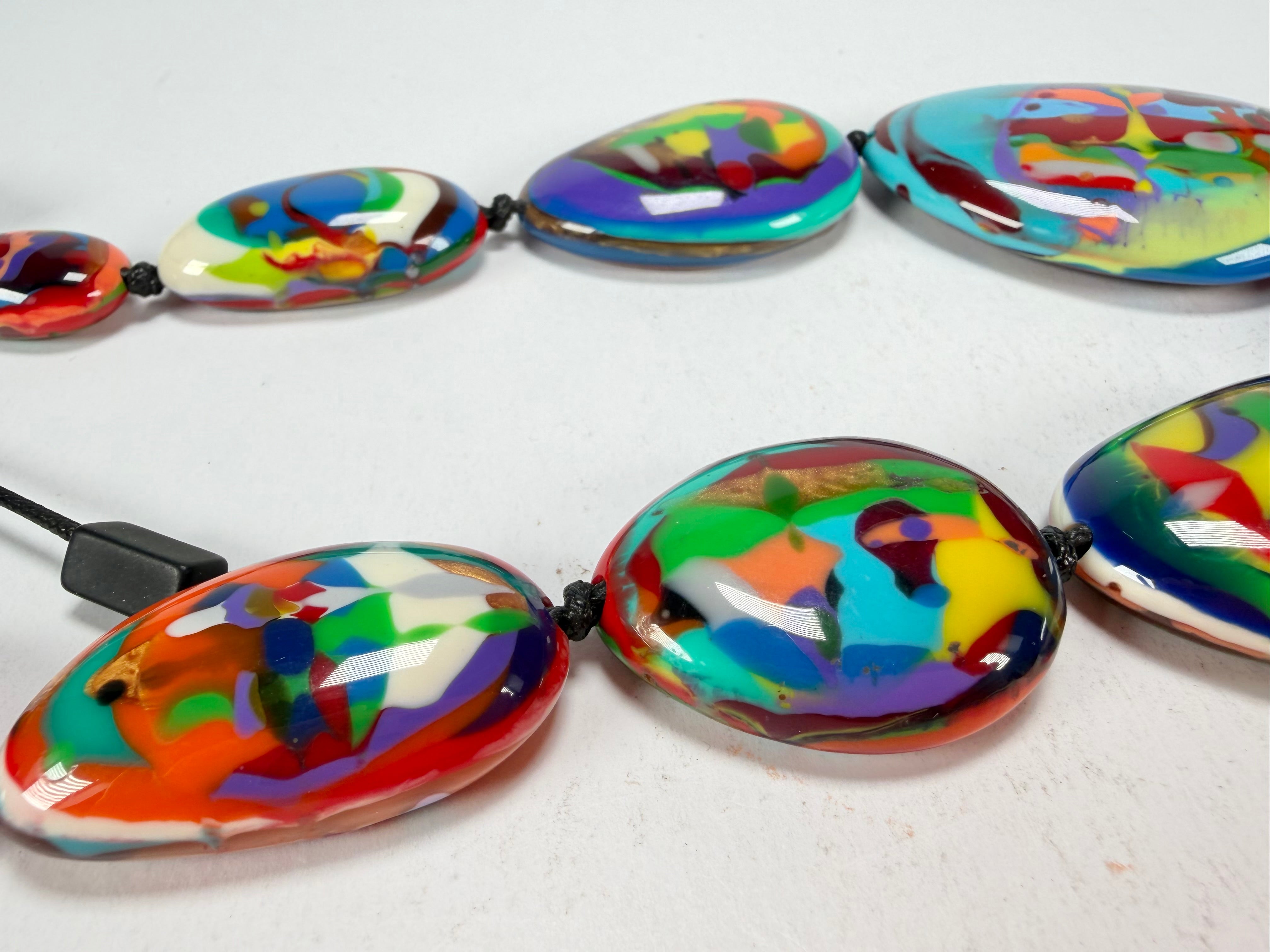 Sobral - Multi-Colour "Gabriele K" Resin Necklace ( 003616 )