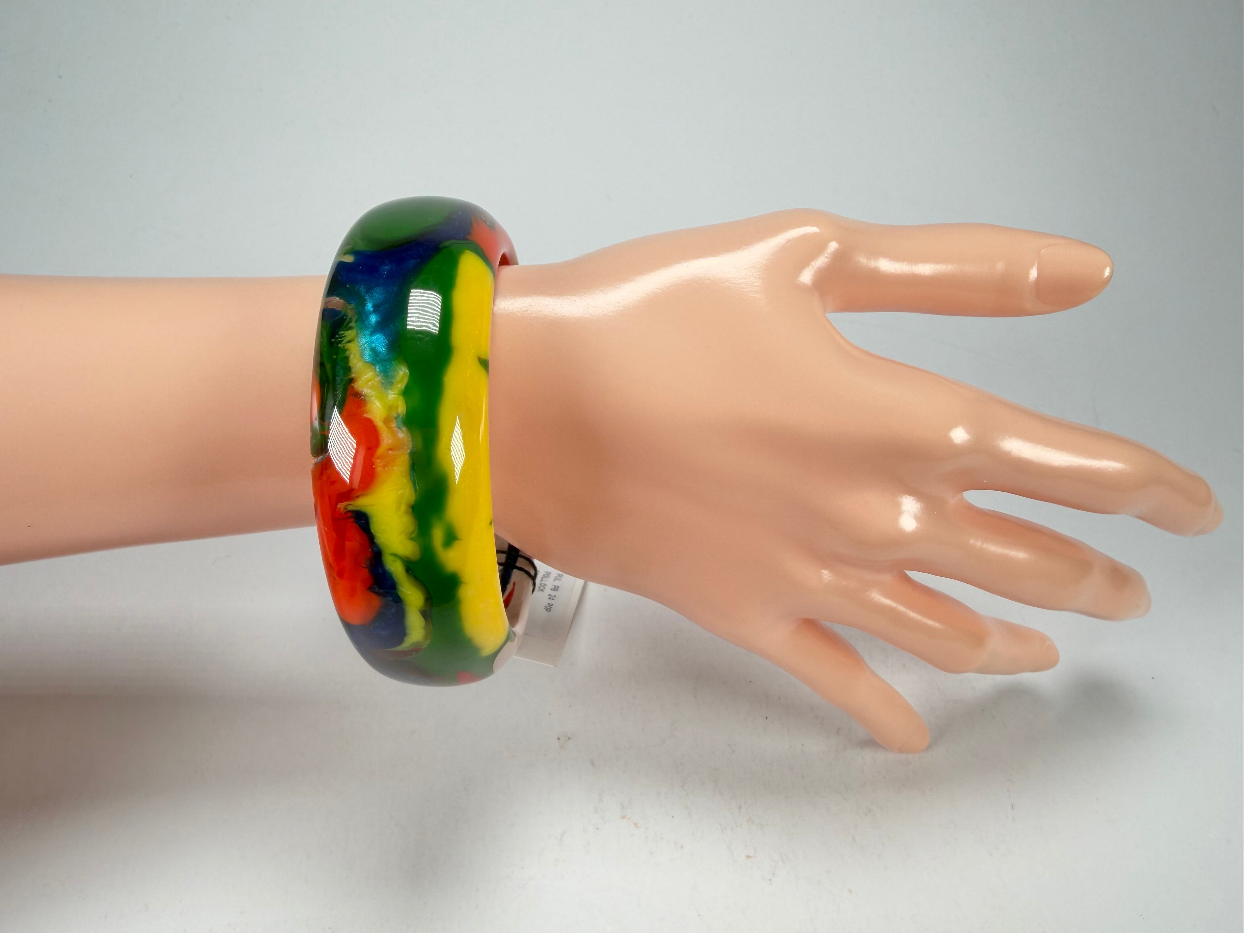 Sobral - Multi-Colour "PB24" Solid Resin Bangle ( 003813 )