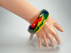 Sobral - Multi-Colour "PB24" Solid Resin Bangle ( 003813 )