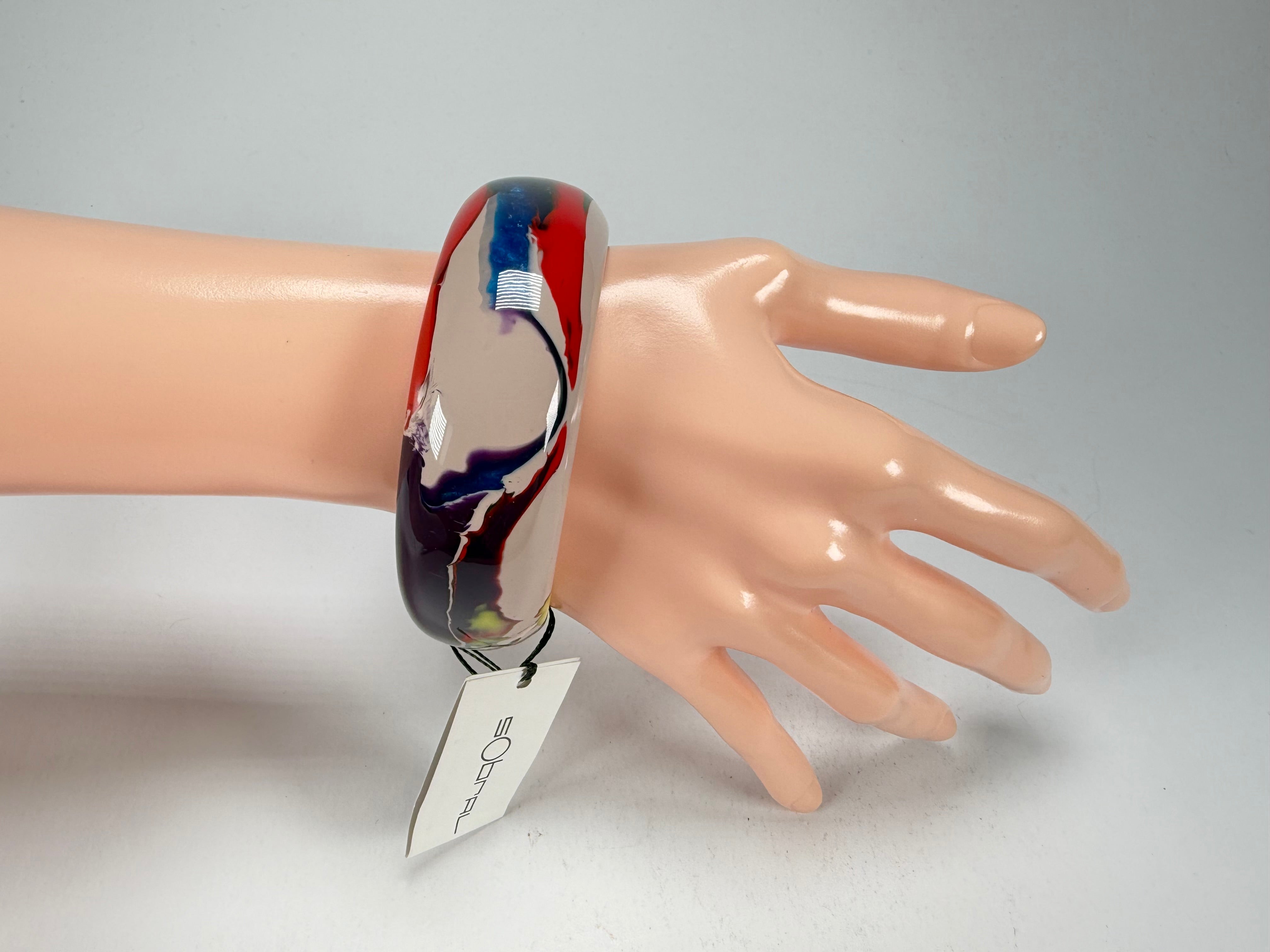 Sobral - Multi-Colour "PB24" Solid Resin Bangle ( 003813 )
