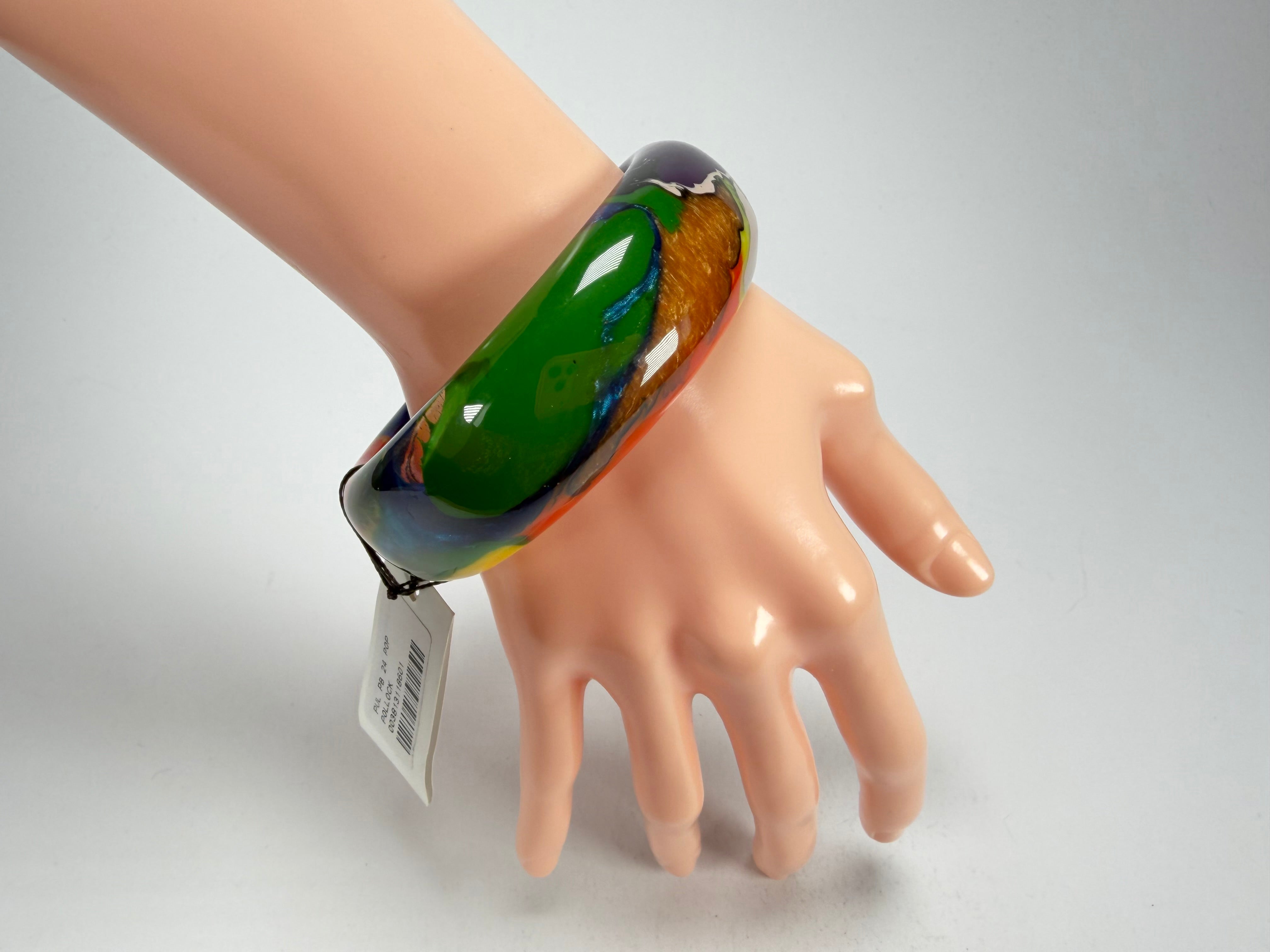 Sobral - Multi-Colour "PB24" Solid Resin Bangle ( 003813 )