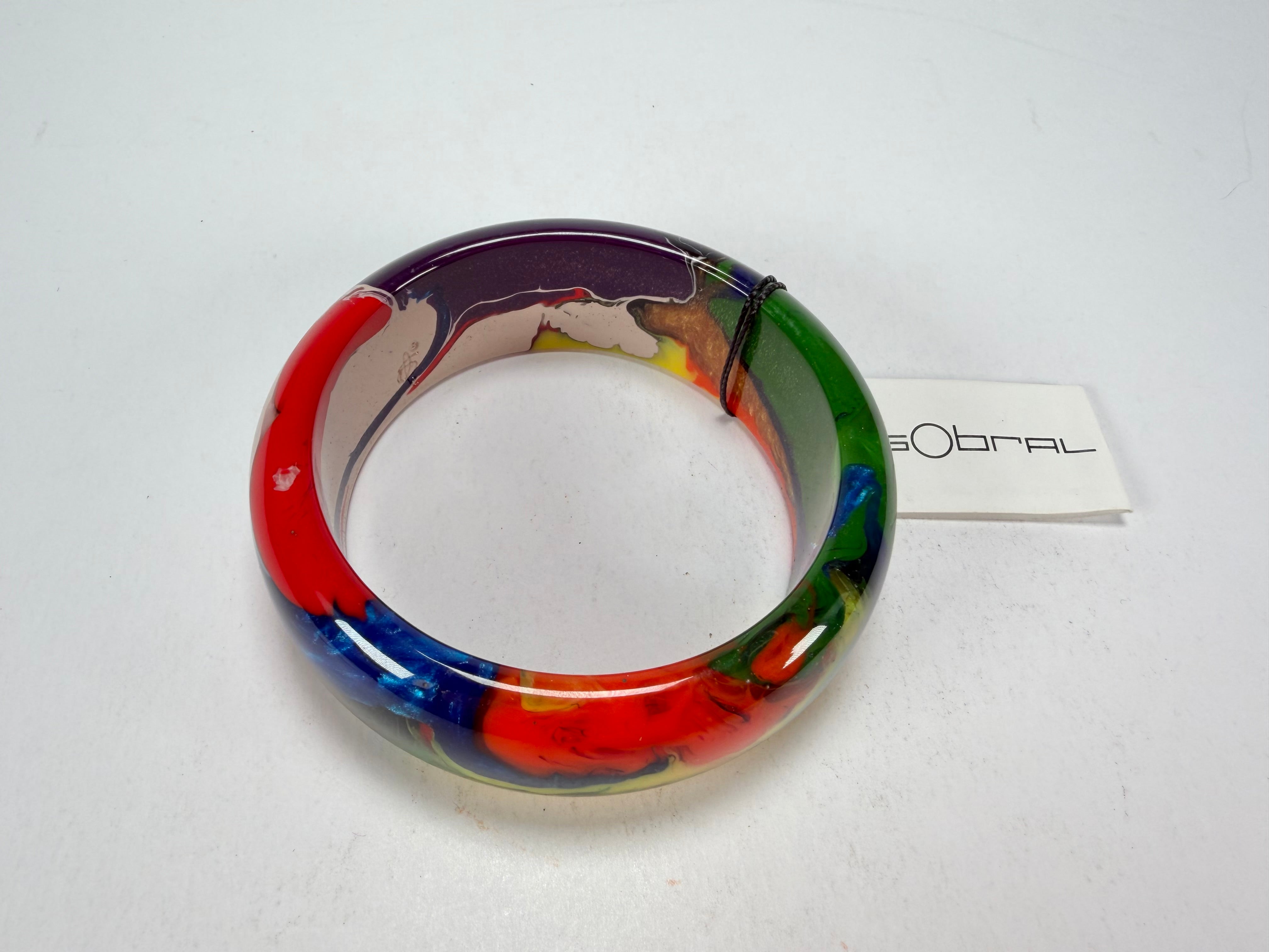 Sobral - Multi-Colour "PB24" Solid Resin Bangle ( 003813 )