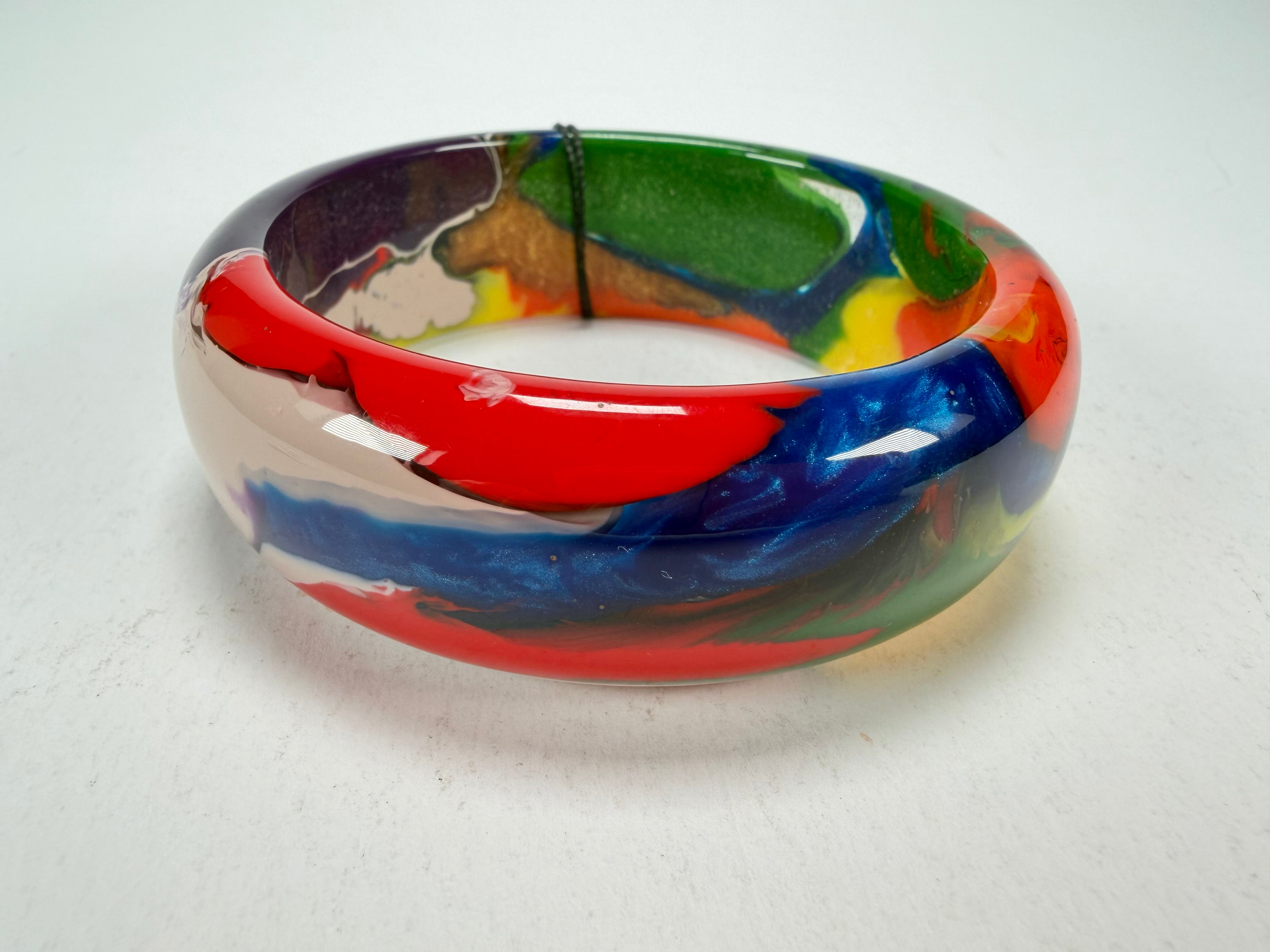 Sobral - Multi-Colour "PB24" Solid Resin Bangle ( 003813 )