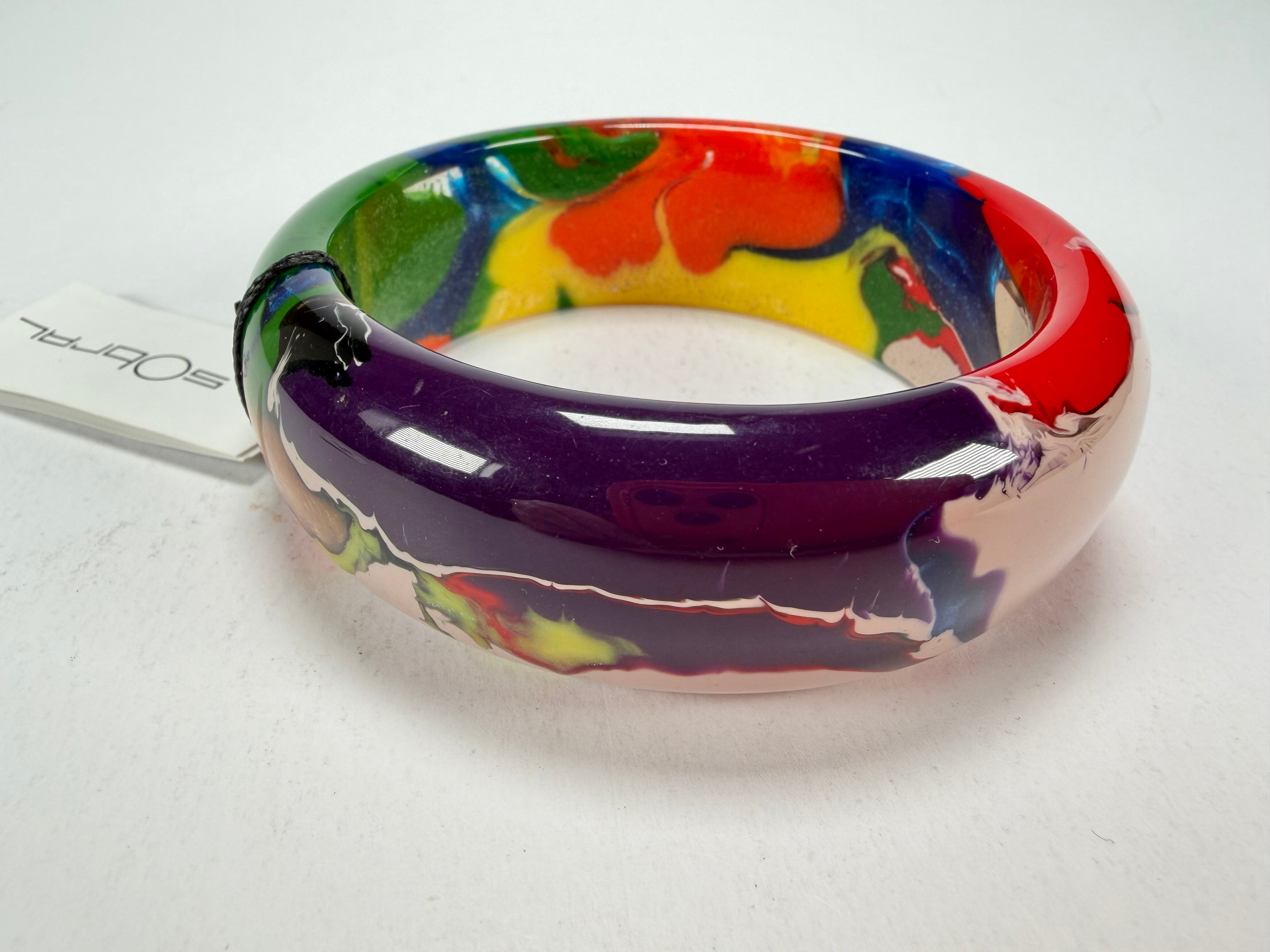 Sobral - Multi-Colour "PB24" Solid Resin Bangle ( 003813 )