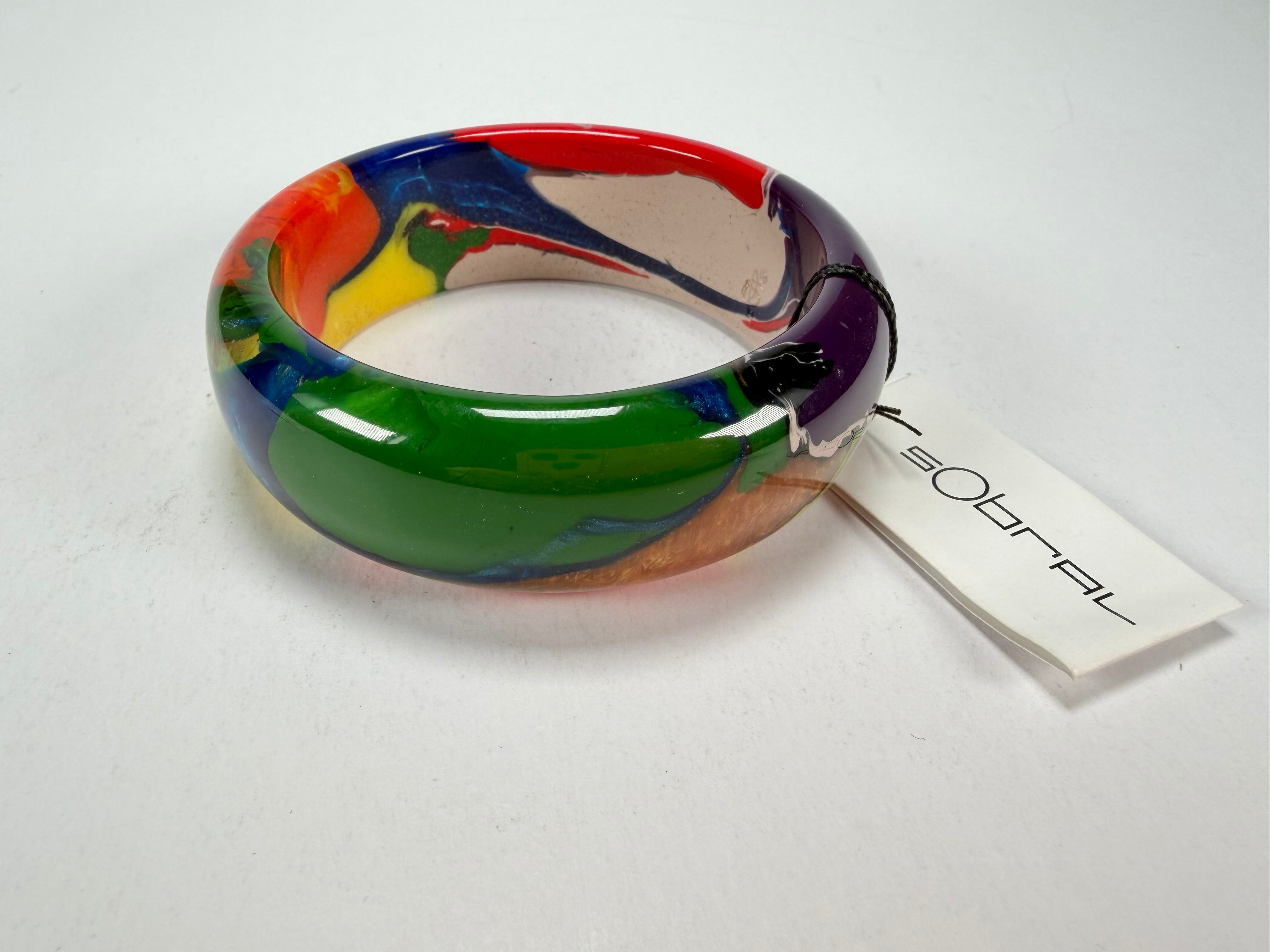 Sobral - Multi-Colour "PB24" Solid Resin Bangle ( 003813 )