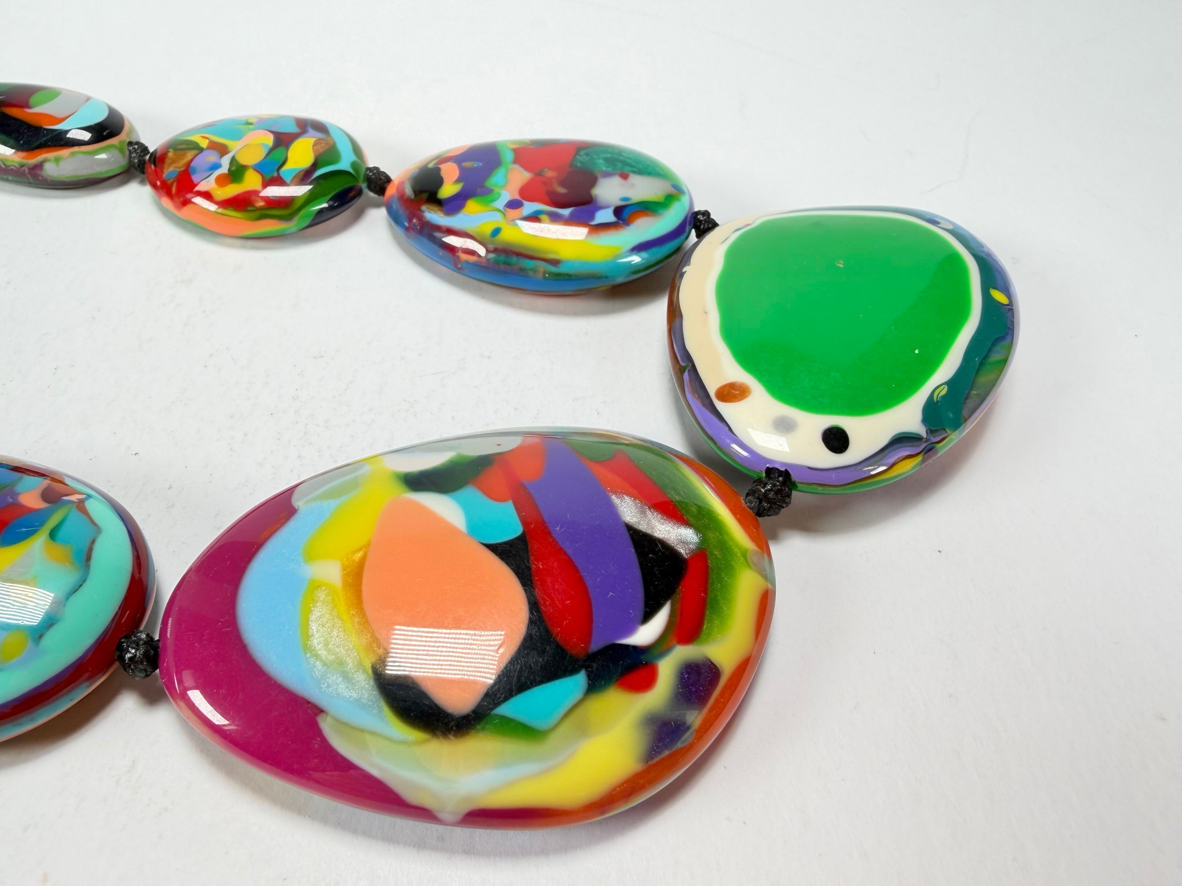 Sobral - Multi-Colour "Gabriele K" Resin Necklace ( 003616 )