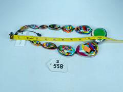 Sobral - Multi-Colour "Gabriele K" Resin Necklace ( 003616 )