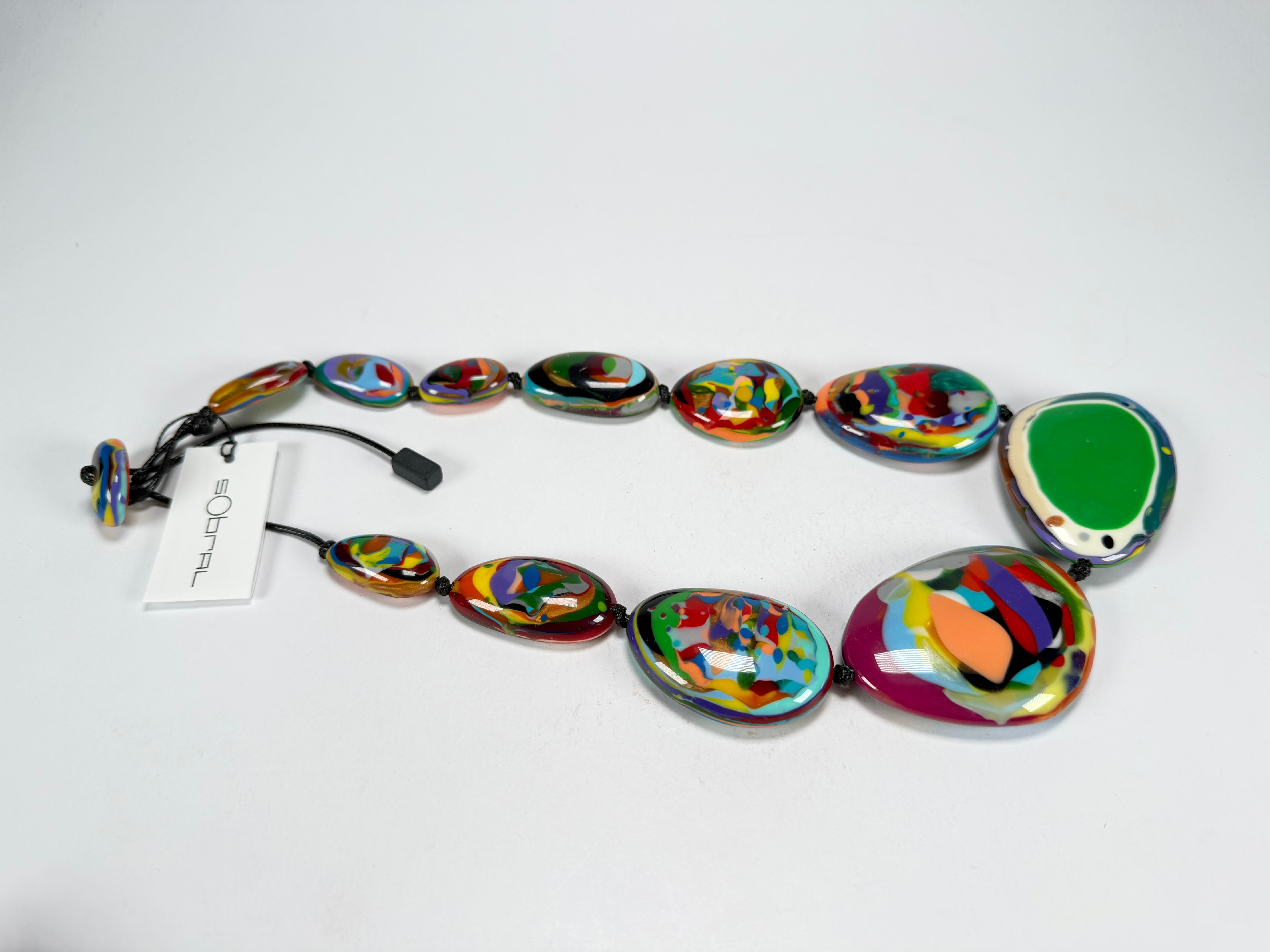 Sobral - Multi-Colour "Gabriele K" Resin Necklace ( 003616 )