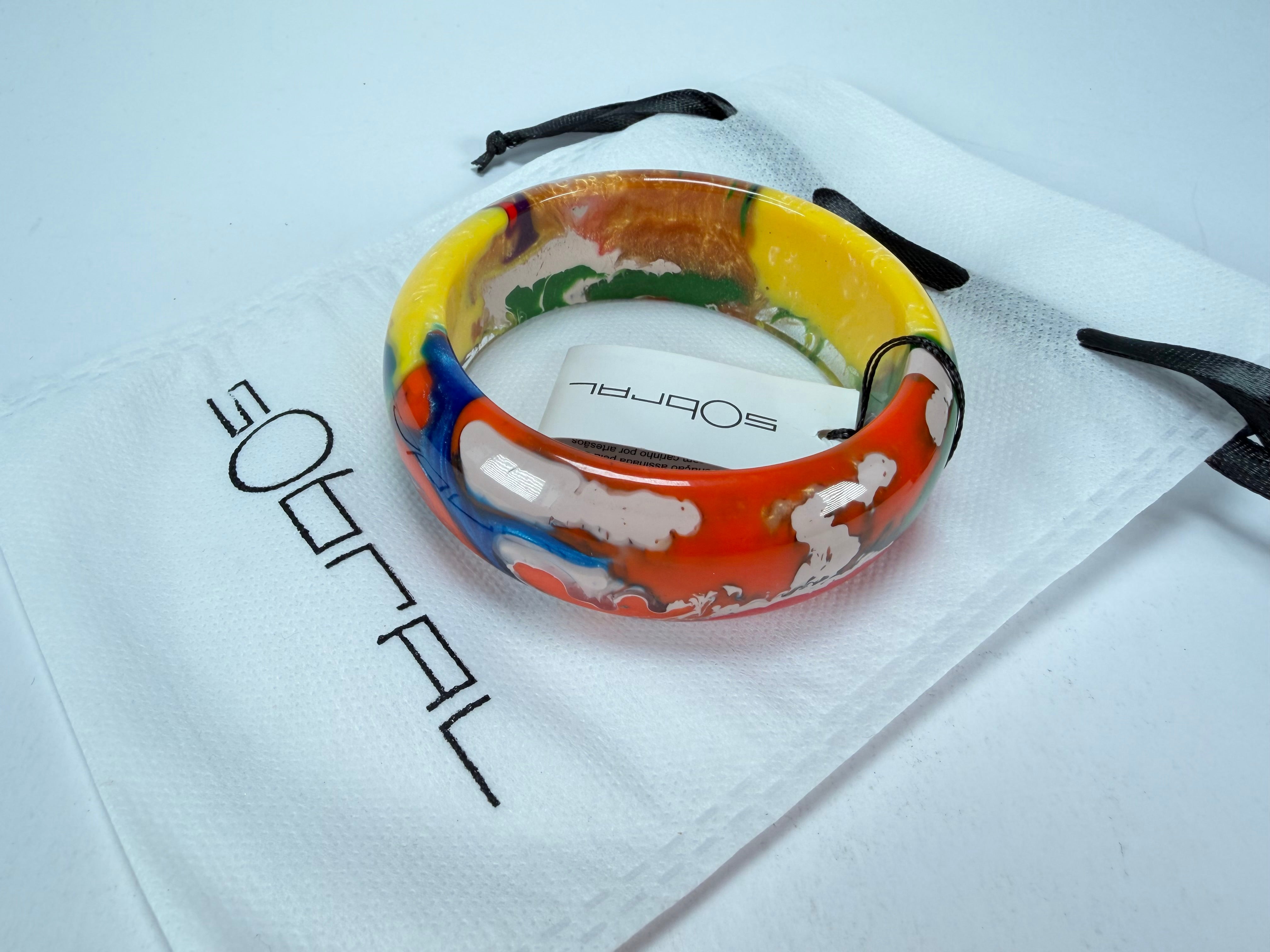 Sobral - Multi-Colour "PB24" Solid Resin Bangle ( 003813 )