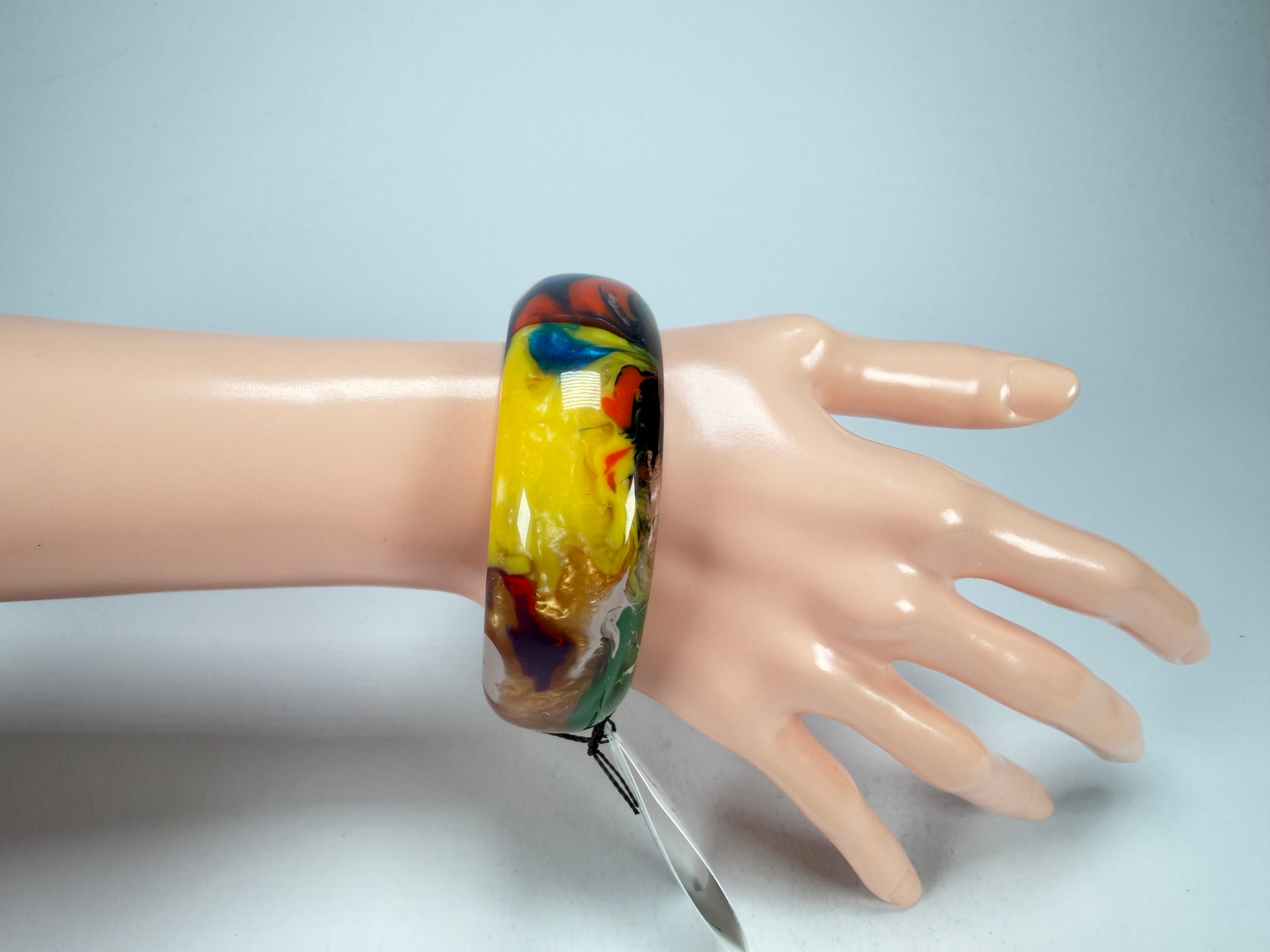 Sobral - Multi-Colour "PB24" Solid Resin Bangle ( 003813 )