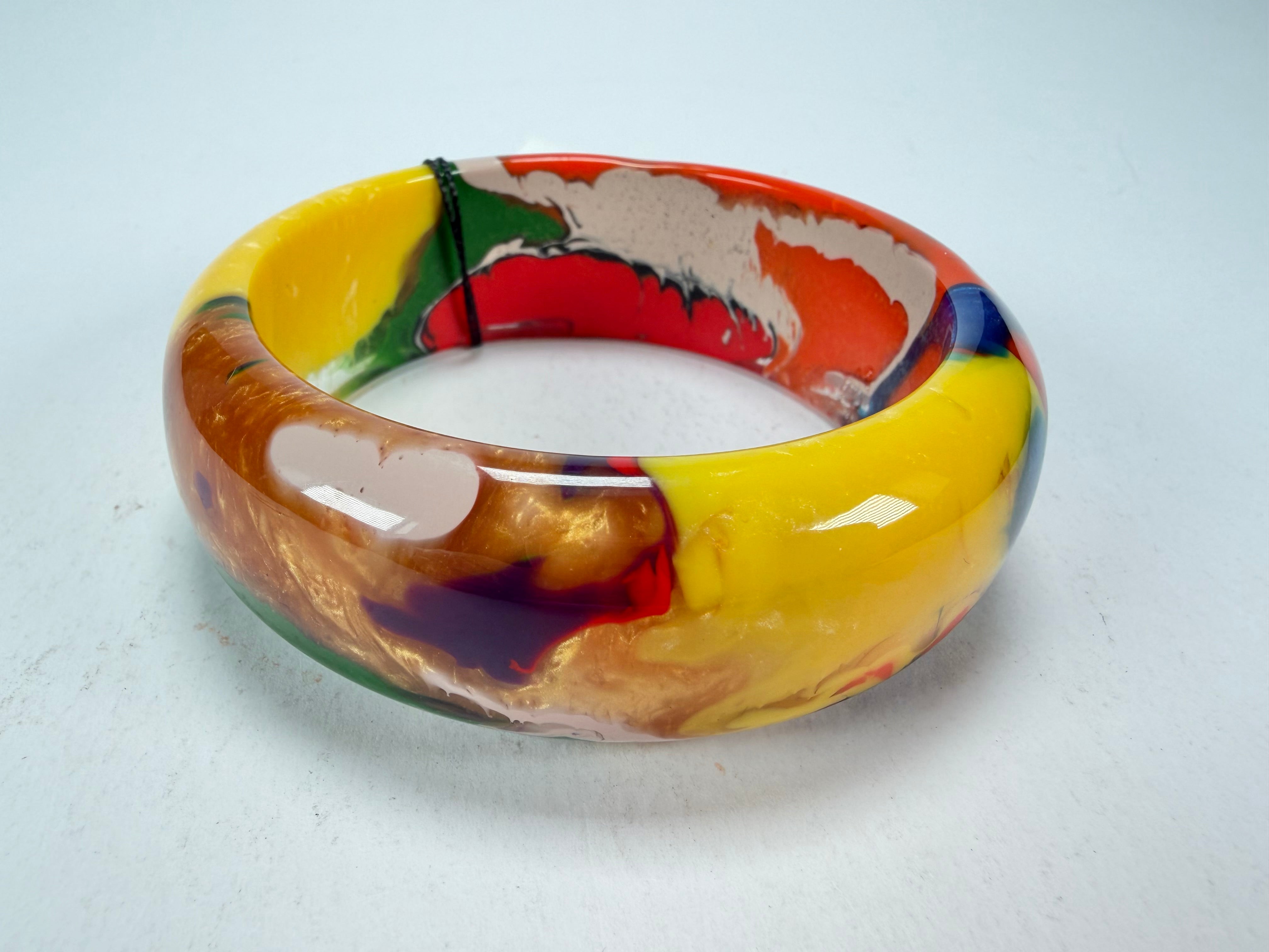 Sobral - Multi-Colour "PB24" Solid Resin Bangle ( 003813 )