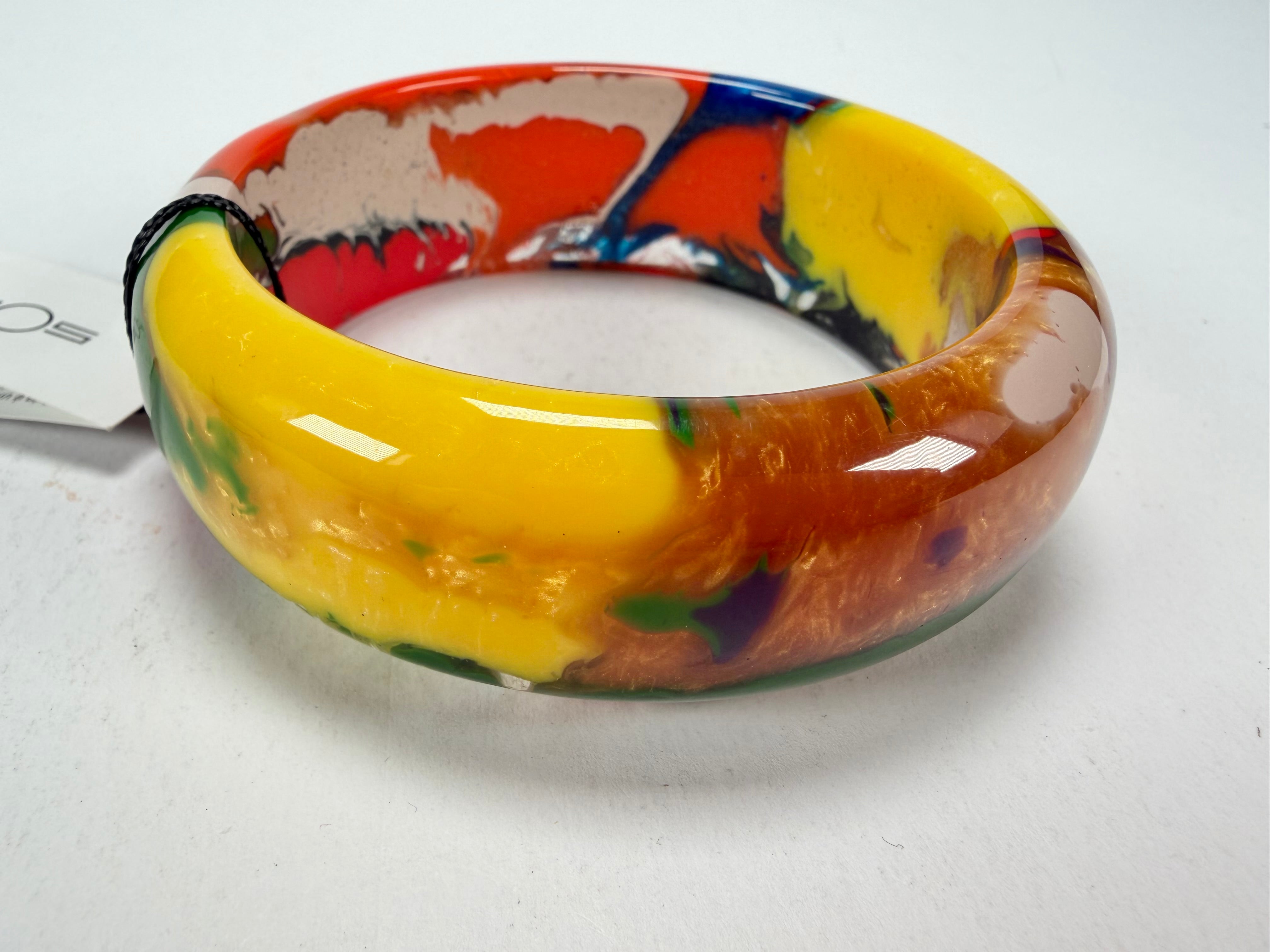 Sobral - Multi-Colour "PB24" Solid Resin Bangle ( 003813 )