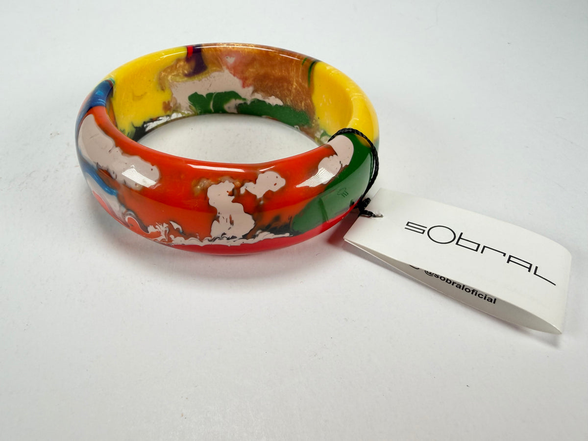 Sobral - Multi-Colour "PB24" Solid Resin Bangle ( 003813 )