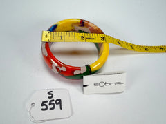 Sobral - Multi-Colour "PB24" Solid Resin Bangle ( 003813 )