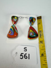 Sobral - Multi-Colour "Anton" Resin Earrings ( 003611 )