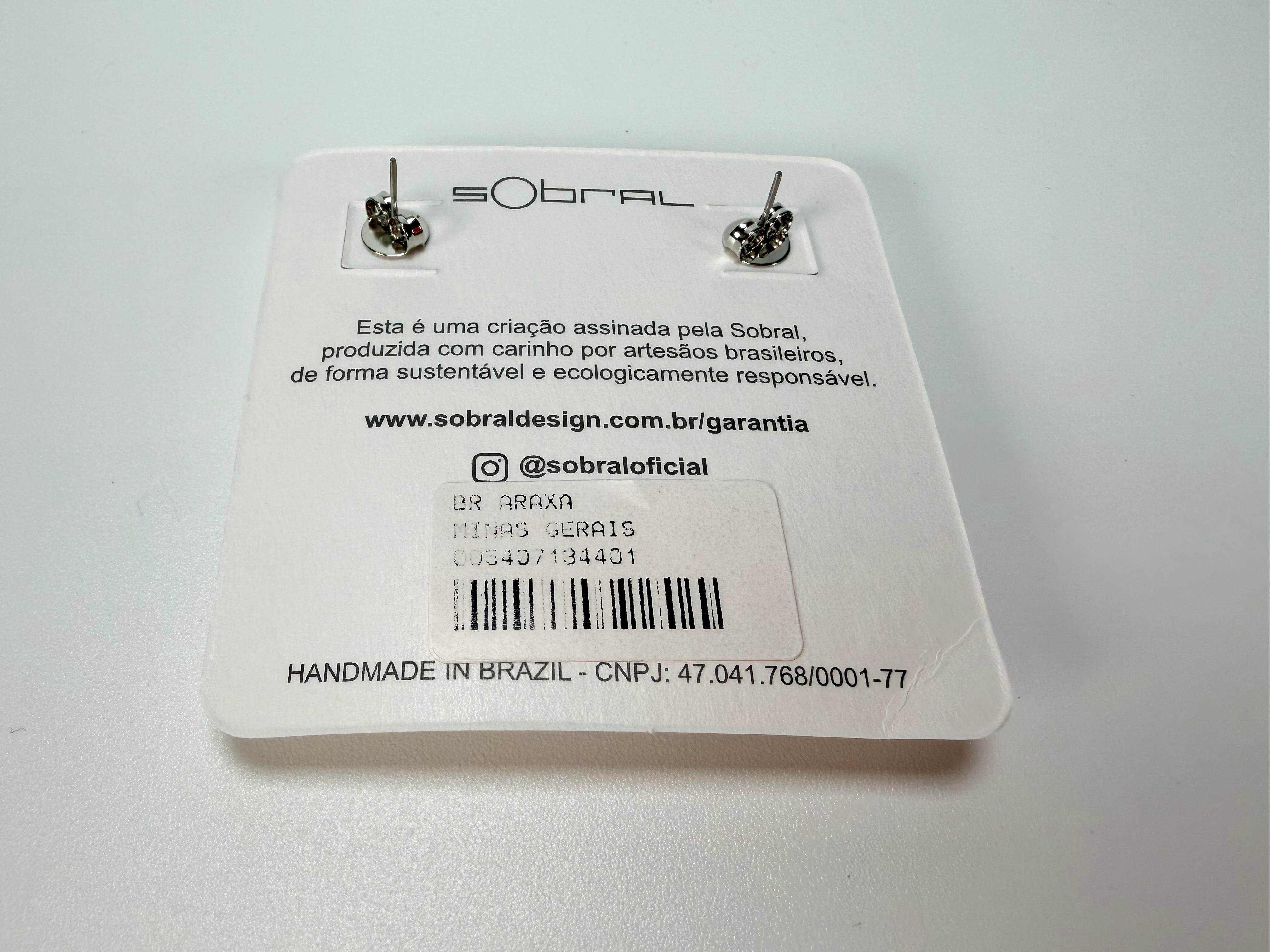 Sobral - Minas Gerais "Araxá" Resin Earrings ( 005407 )