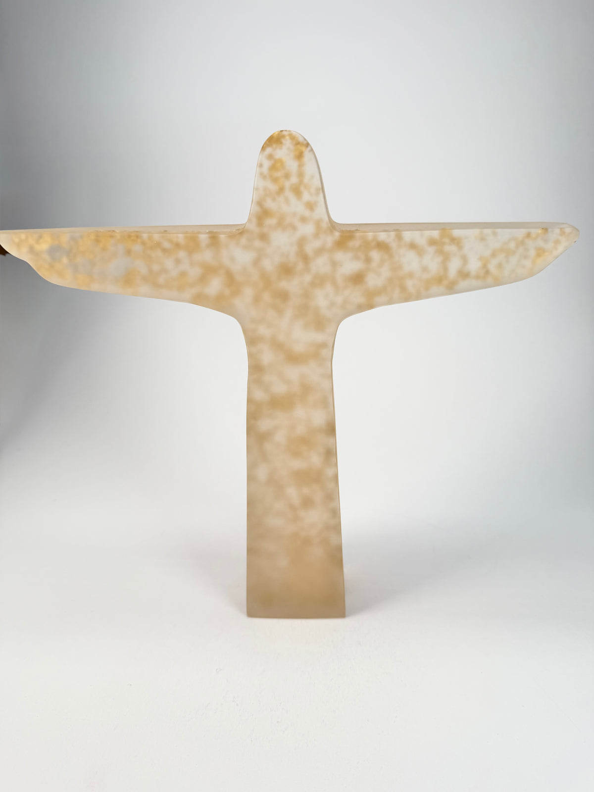 Sobral - Landmark "Cristo" Metalique Cristal & Gold Extra Large 28cm Statue Ornament ( 004015 )