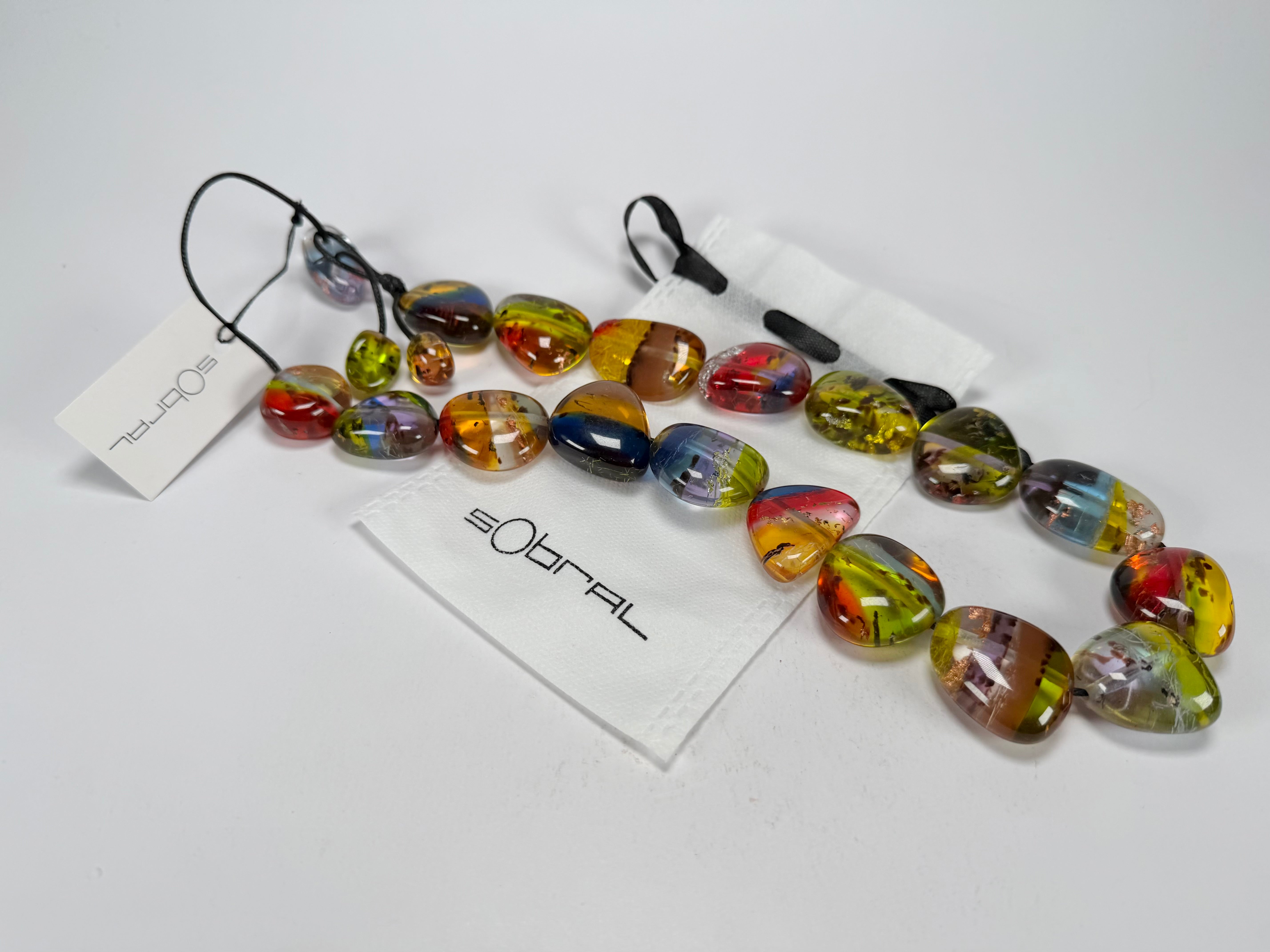 Sobral - Sobralita "Studio Pebbles" Resin Necklace ( 005224 )