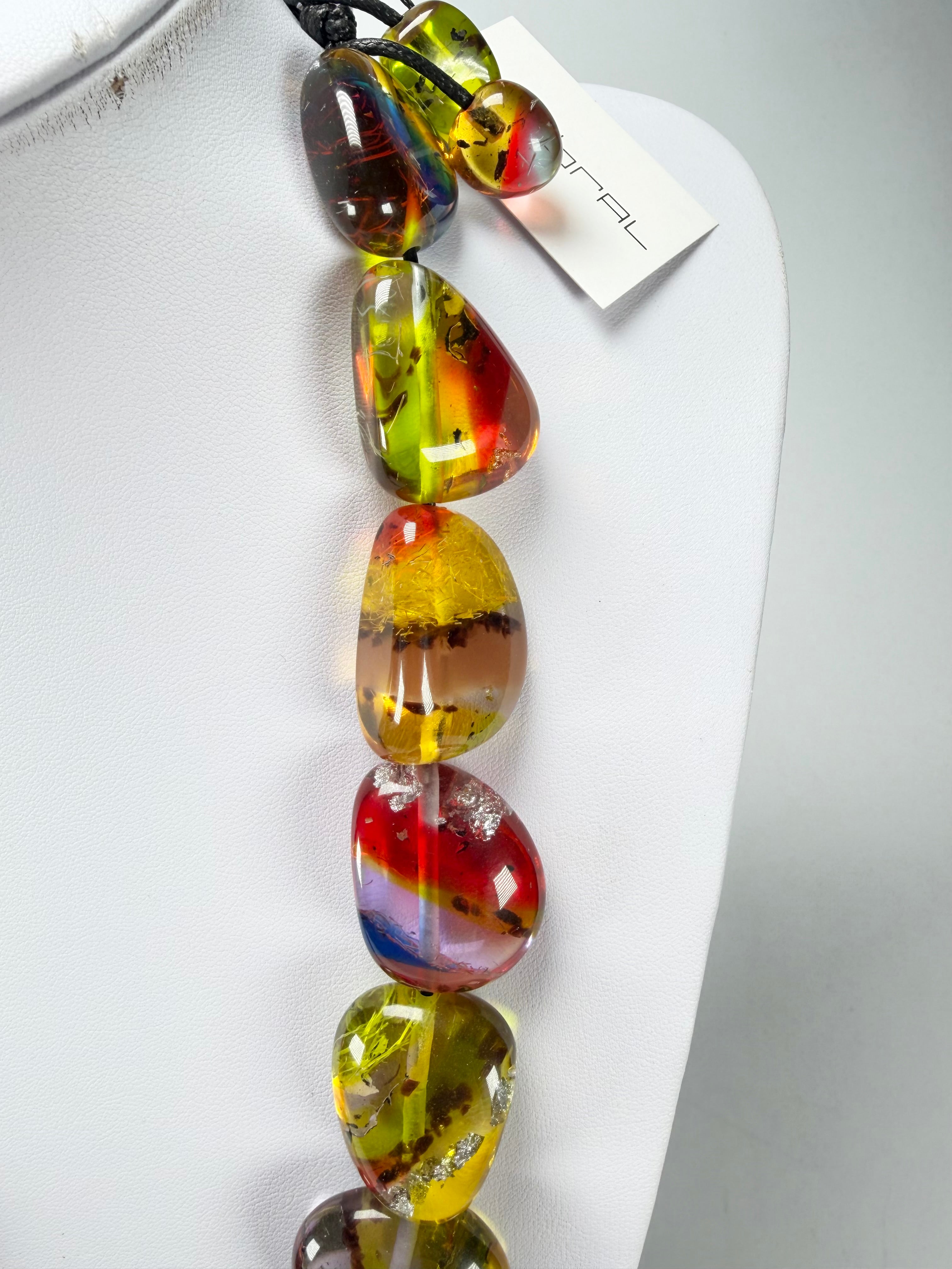 Sobral - Sobralita "Studio Pebbles" Resin Necklace ( 005224 )