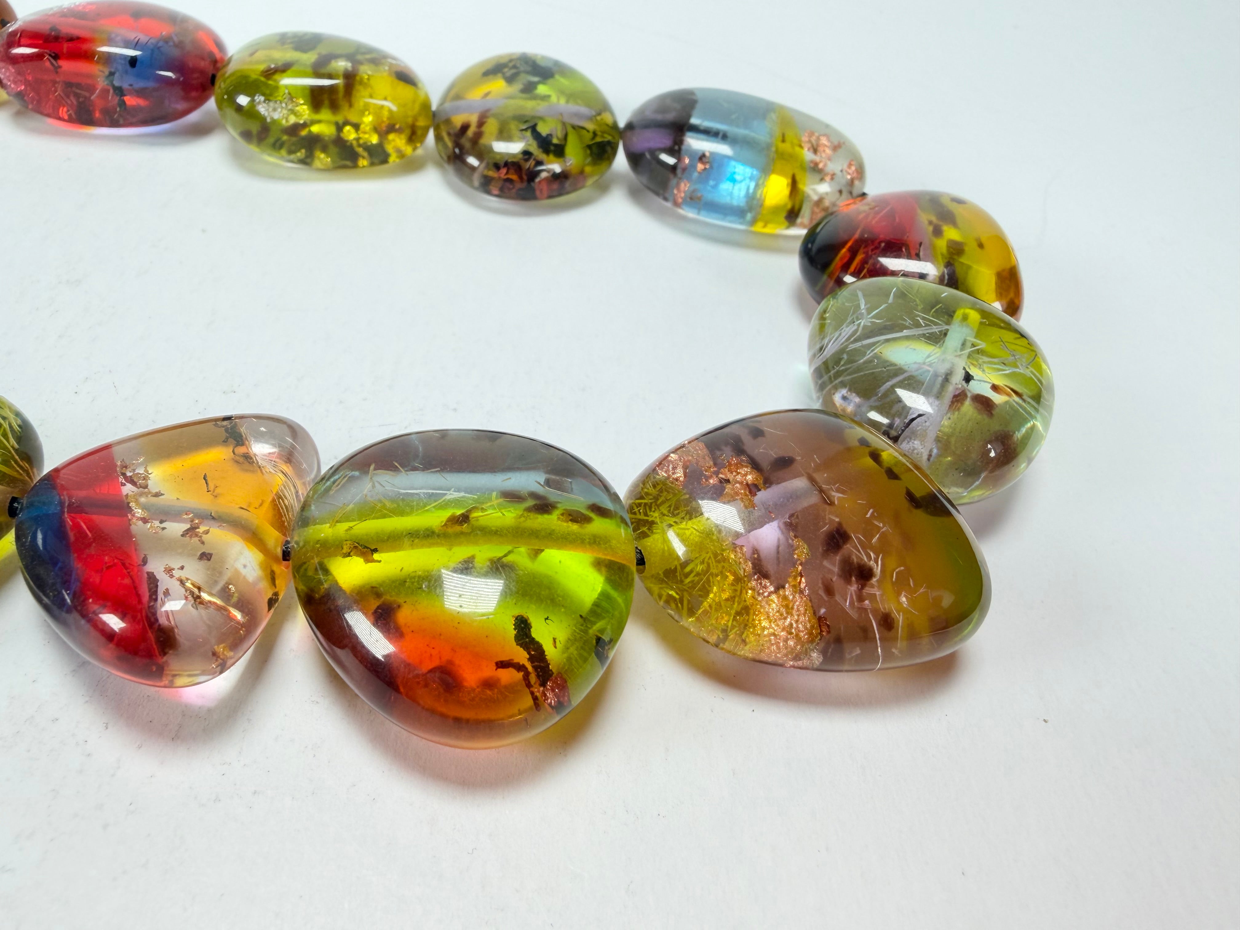 Sobral - Sobralita "Studio Pebbles" Resin Necklace ( 005224 )