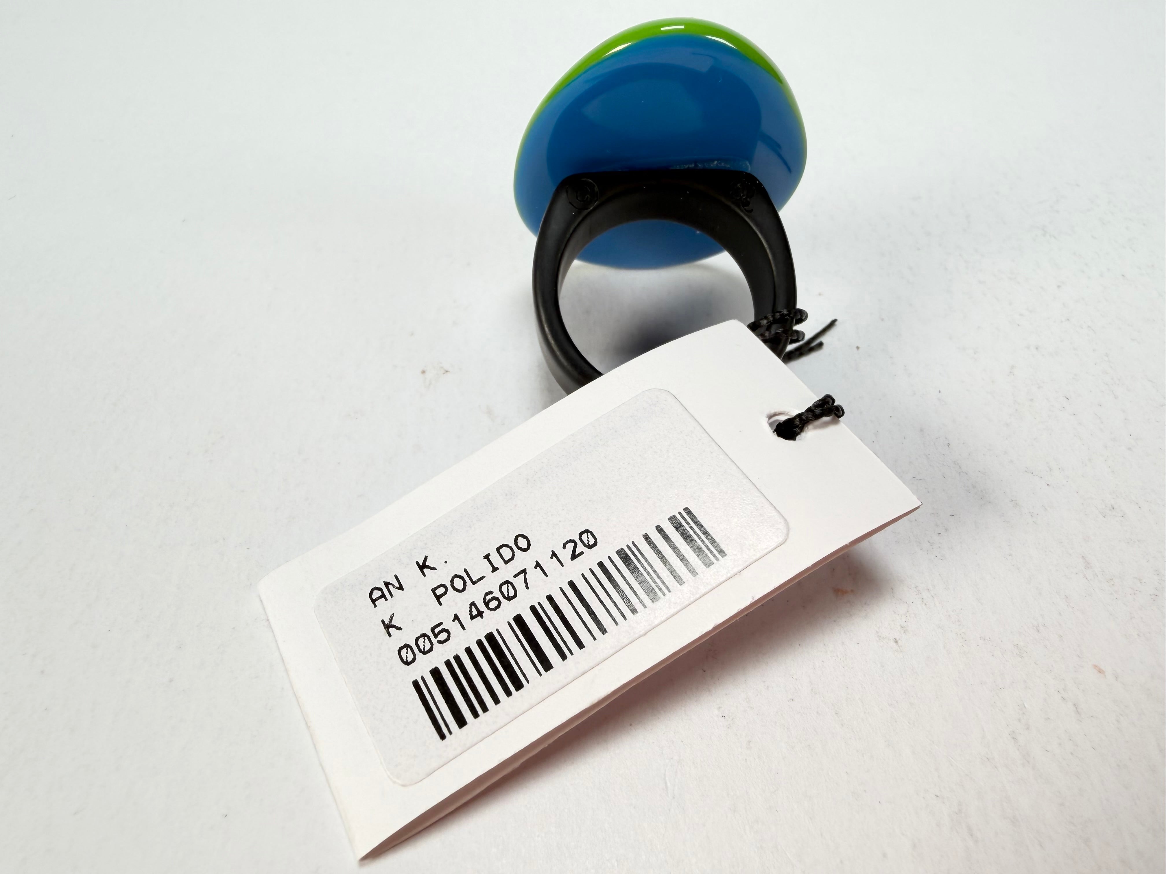 Sobral - Multi-Colour "K" Resin Ring ( 005146 ) - Size UK U / US 10