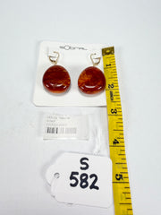 Sobral - Honey "Monica" Resin Earrings ( 005495 )
