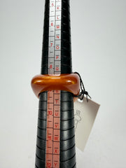 Sobral - Honey "Wave" Resin Ring ( 005325 ) - Size UK R / US 9