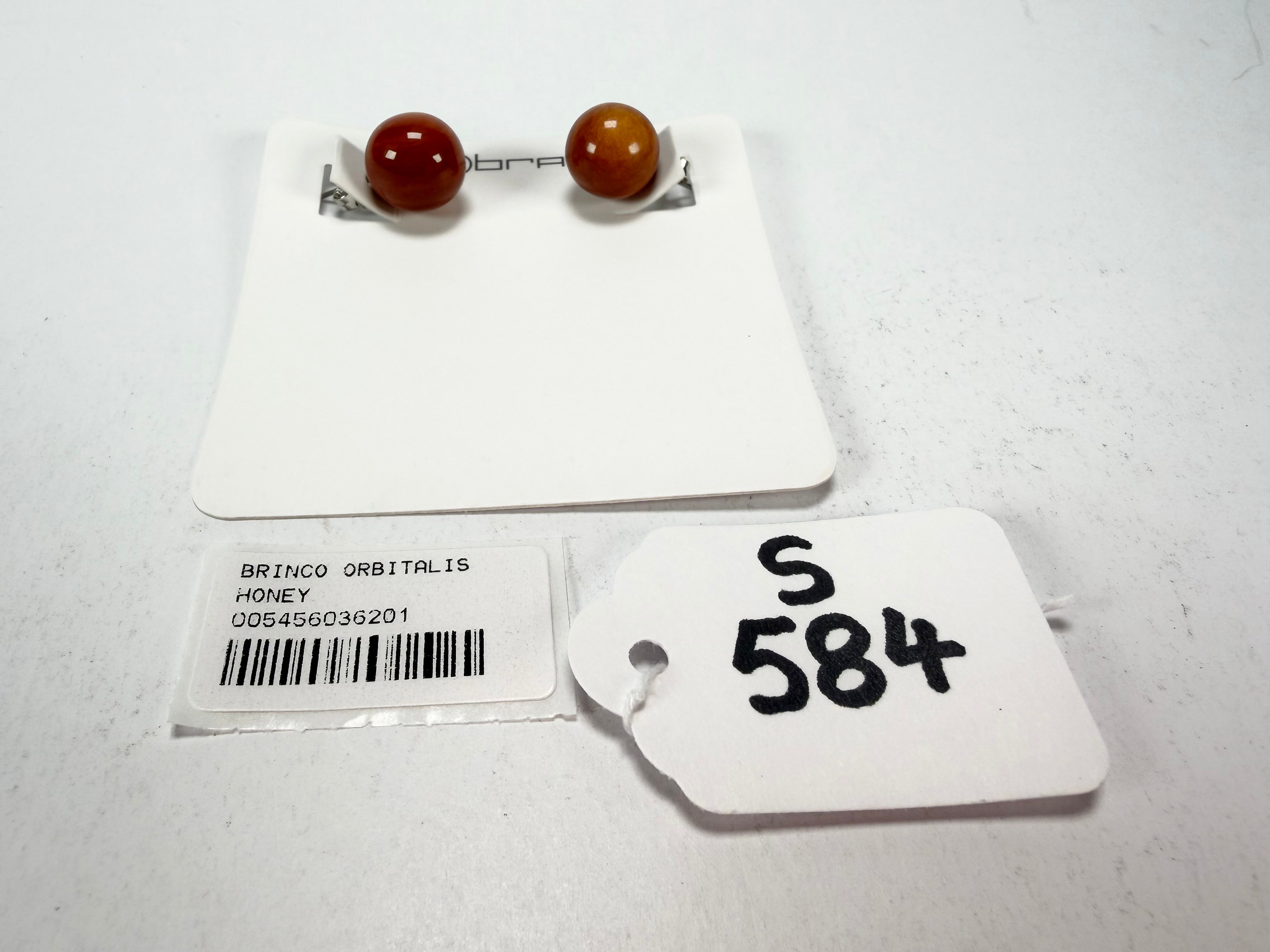 Sobral - Honey "Orbitalis" Resin Earrings ( 005456 )