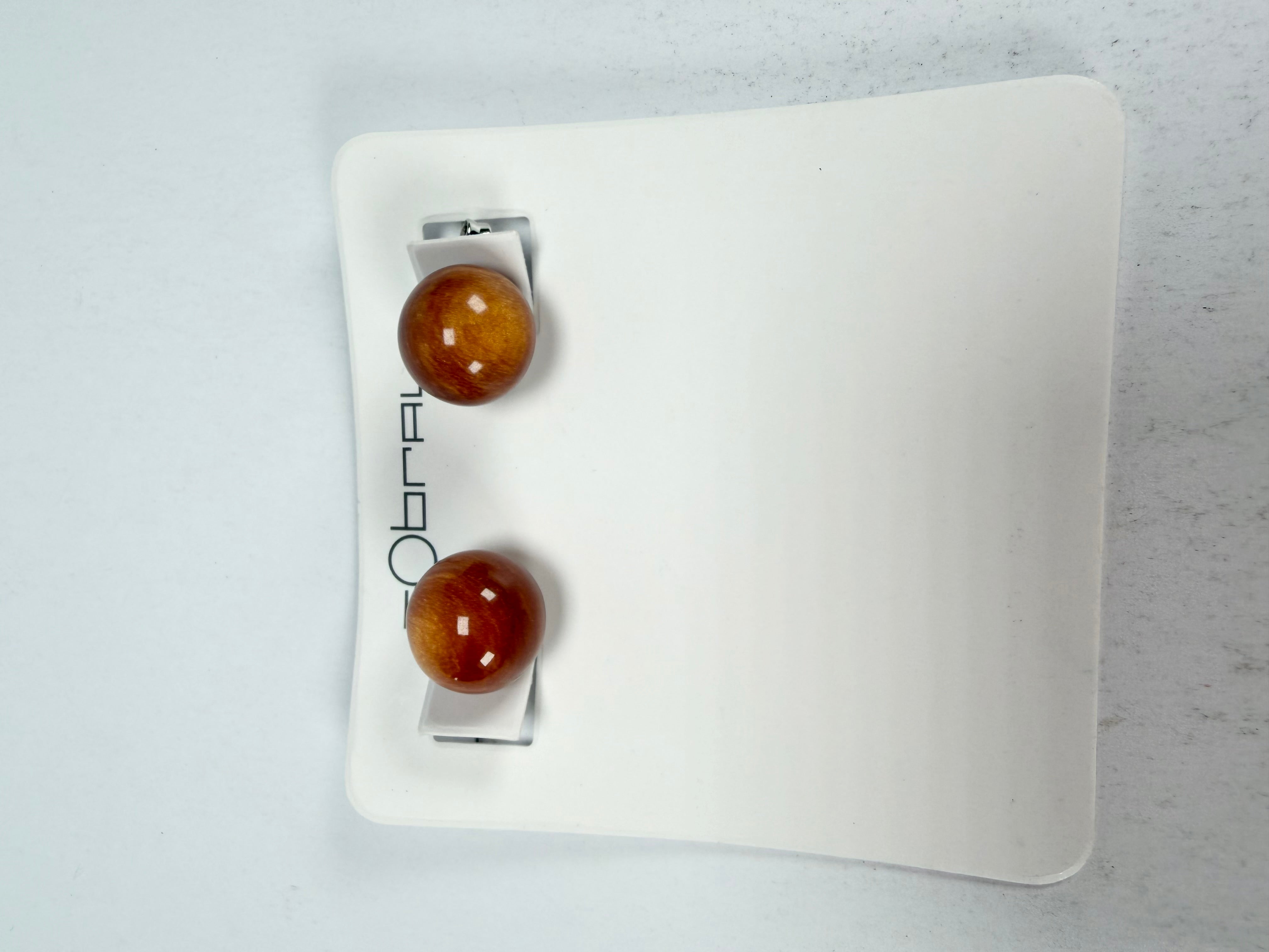 Sobral - Honey "Orbitalis" Resin Earrings ( 005456 )