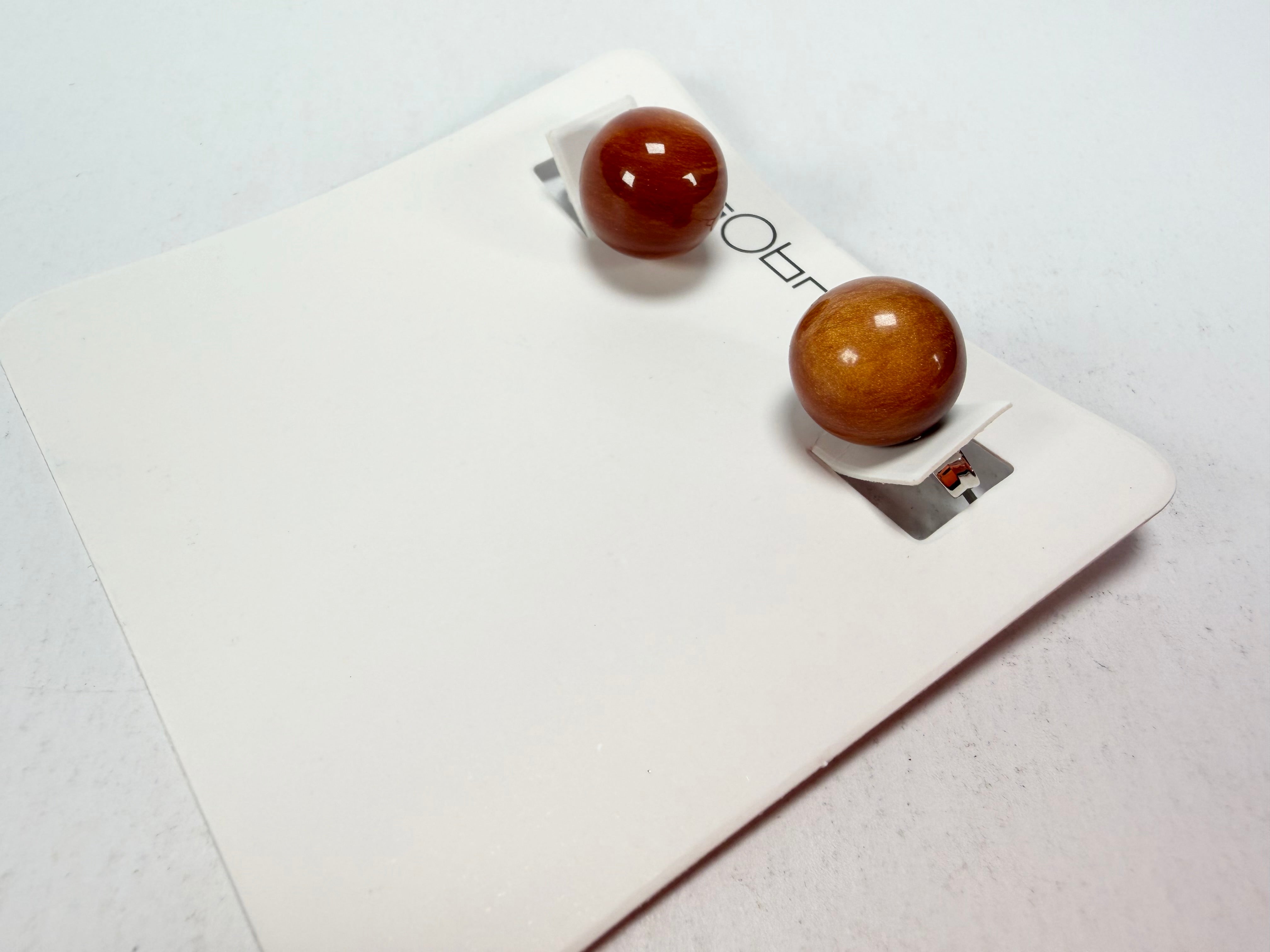 Sobral - Honey "Orbitalis" Resin Earrings ( 005456 )