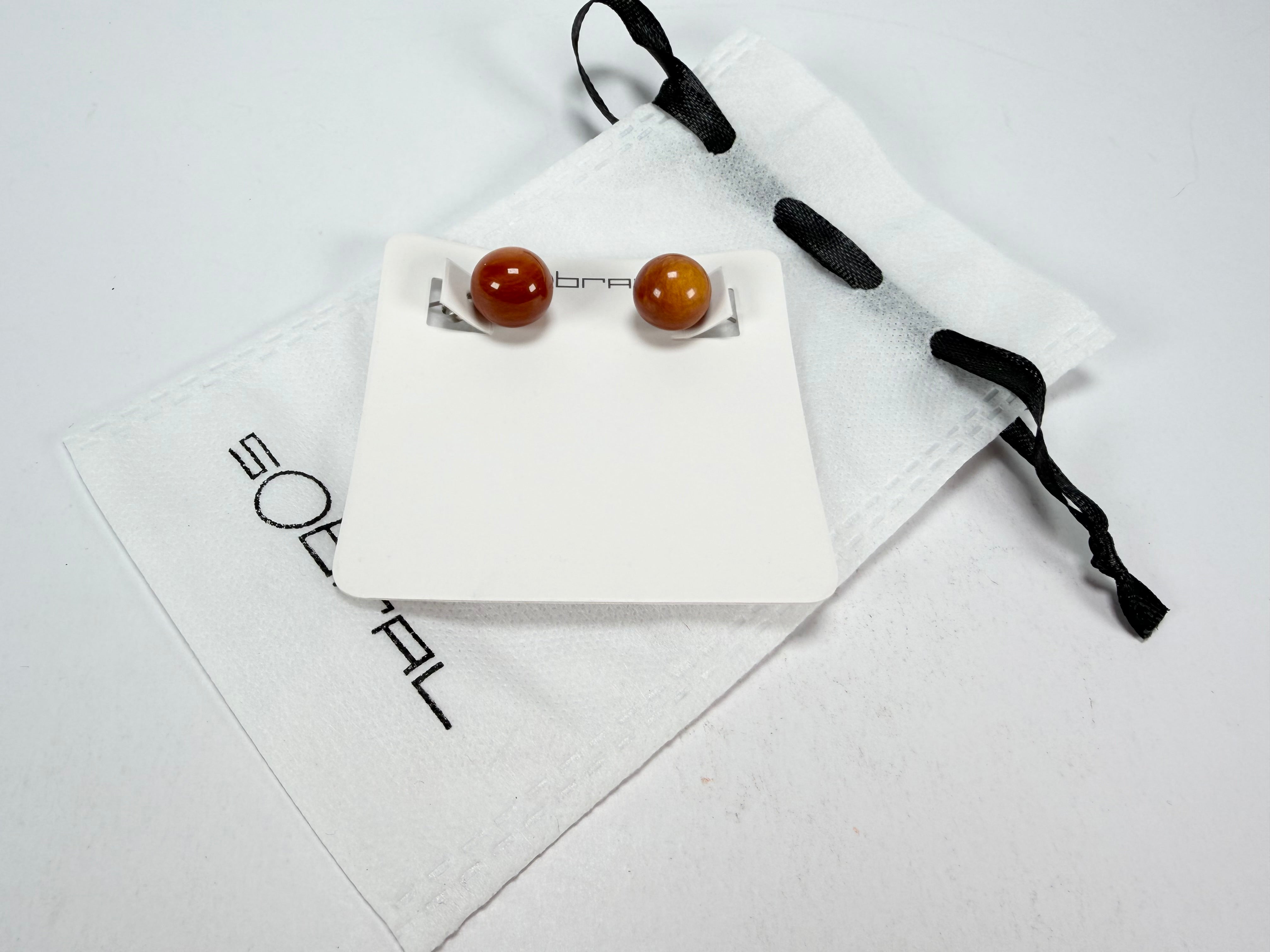 Sobral - Honey "Orbitalis" Resin Earrings ( 005456 )