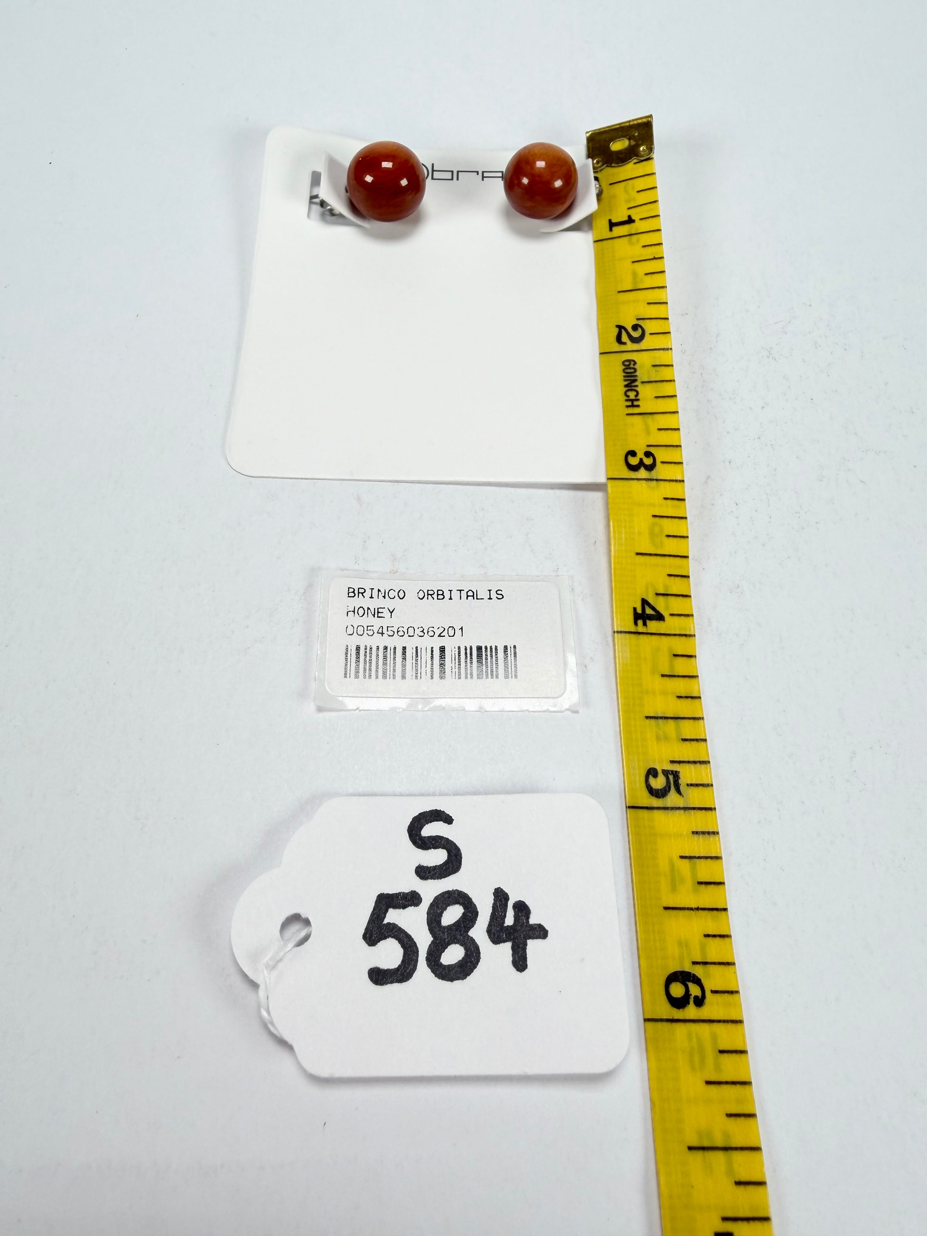 Sobral - Honey "Orbitalis" Resin Earrings ( 005456 )