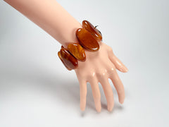 Sobral - Honey "Onda" Elasticated Resin Bracelet ( 005329 )