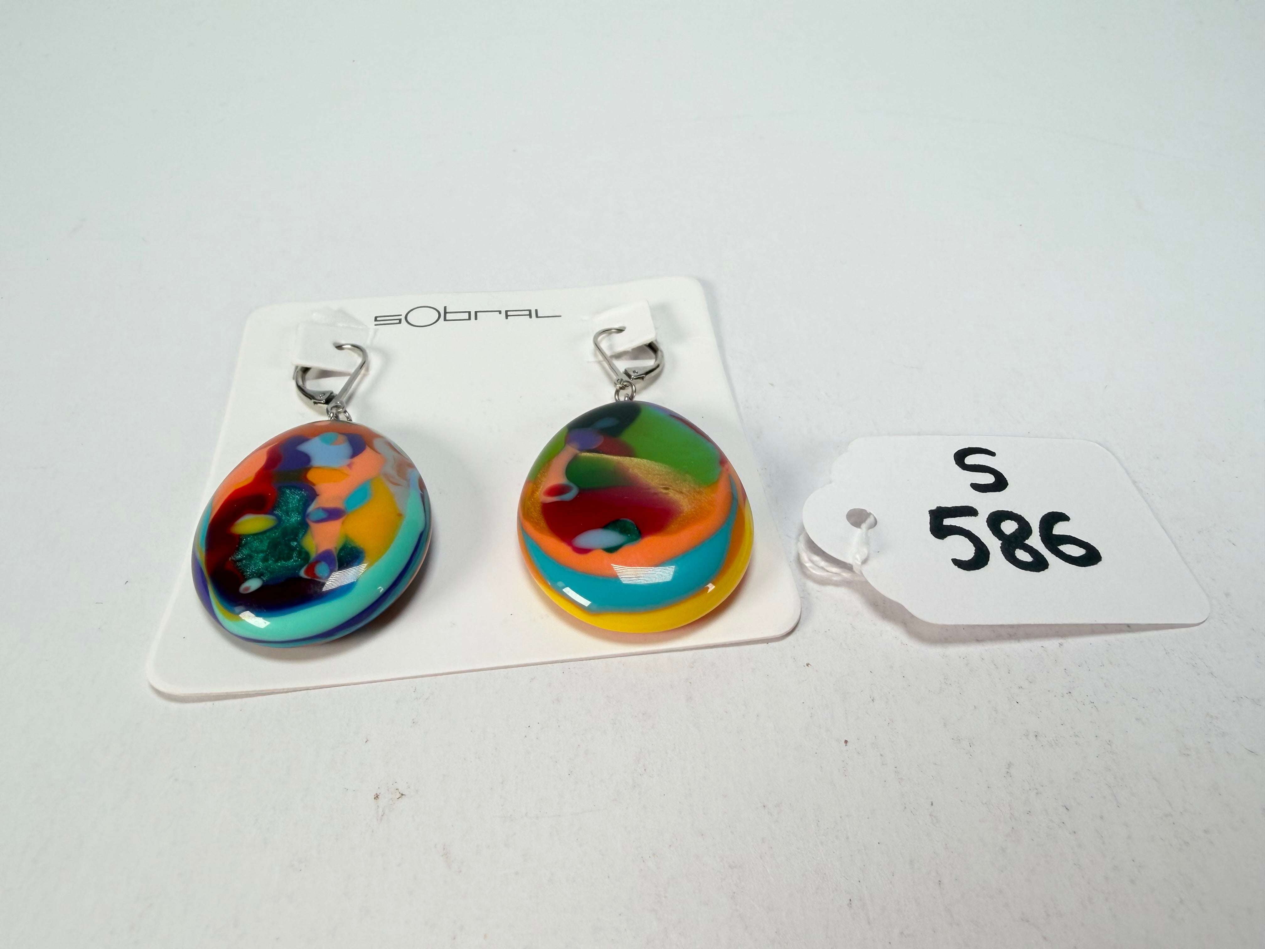 Sobral - Multi-Colour "Inusitado" K Resin Earrings ( 004195 )