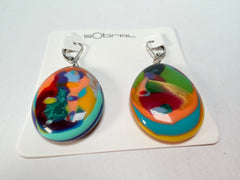 Sobral - Multi-Colour "Inusitado" K Resin Earrings ( 004195 )
